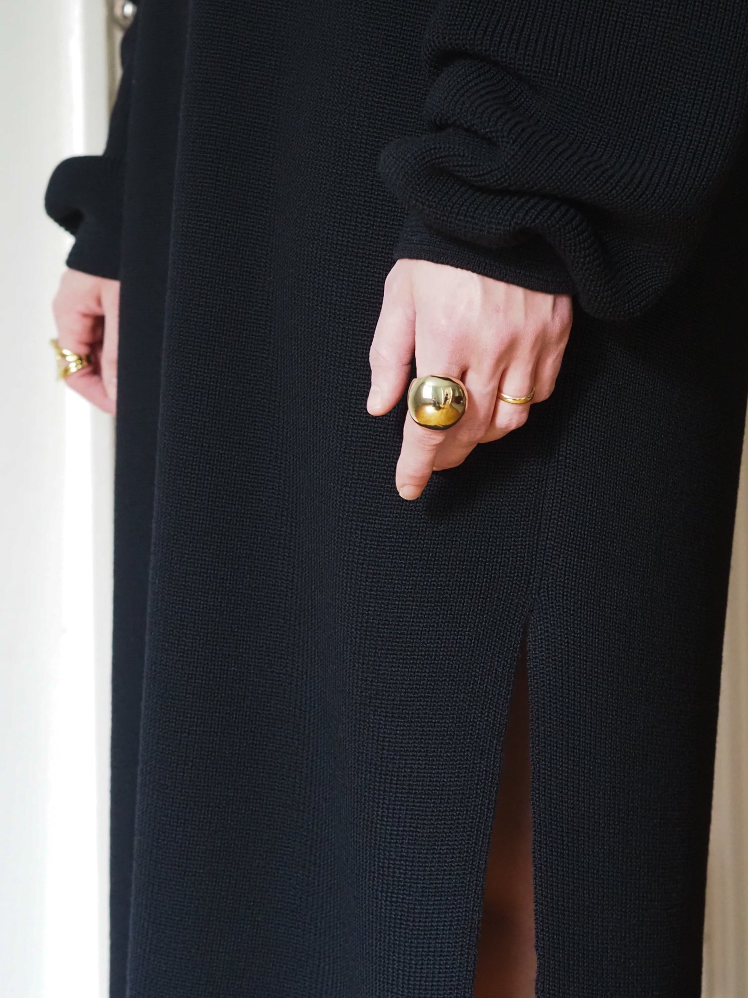 Amara Knit Dress, Black