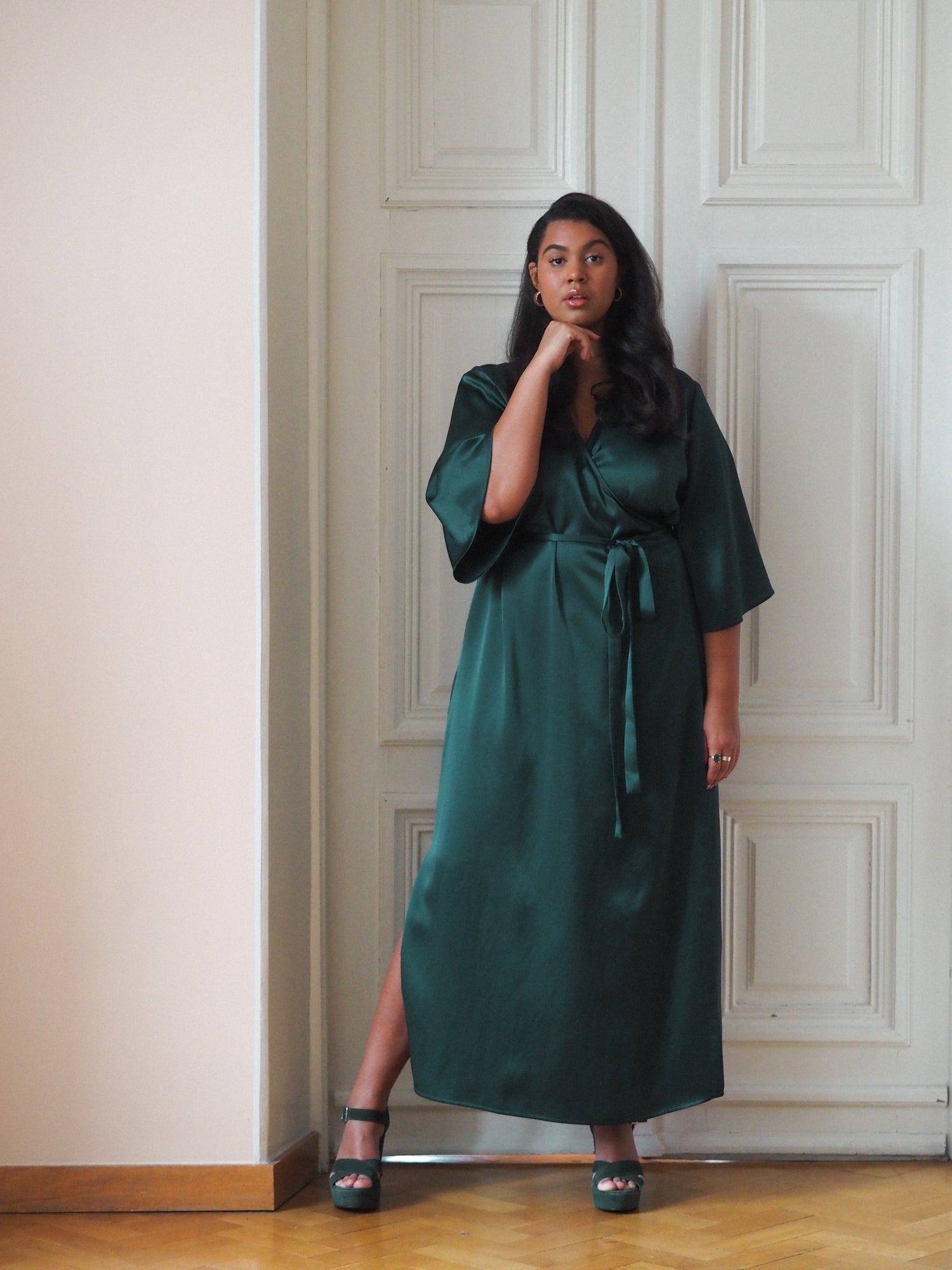 Embrace Dress, Emerald Green