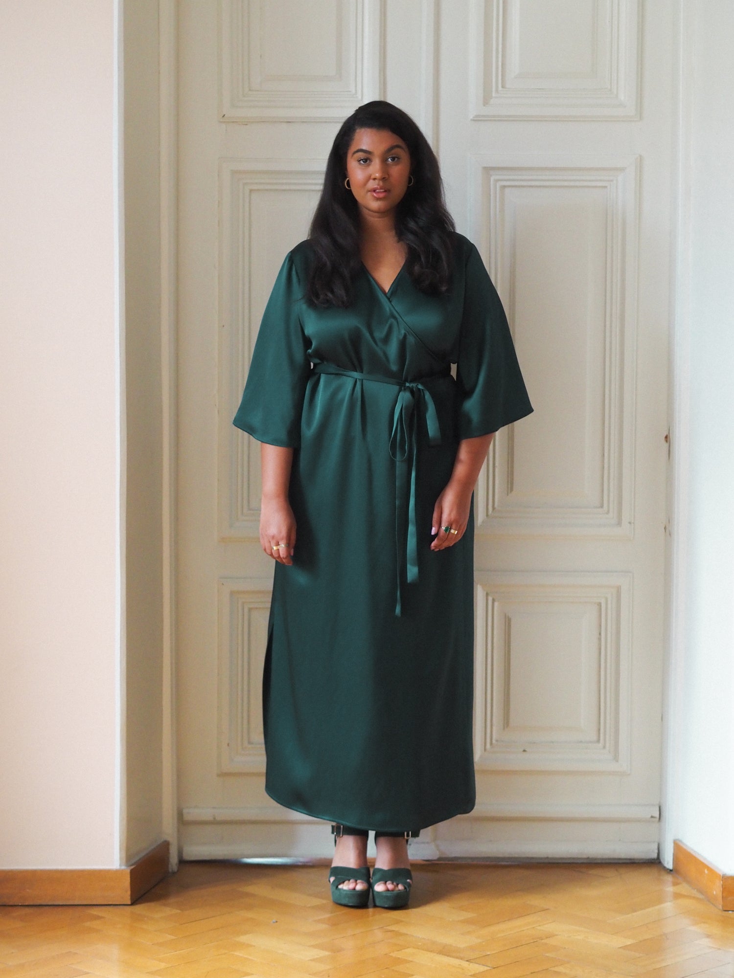 Embrace Dress, Emerald Green