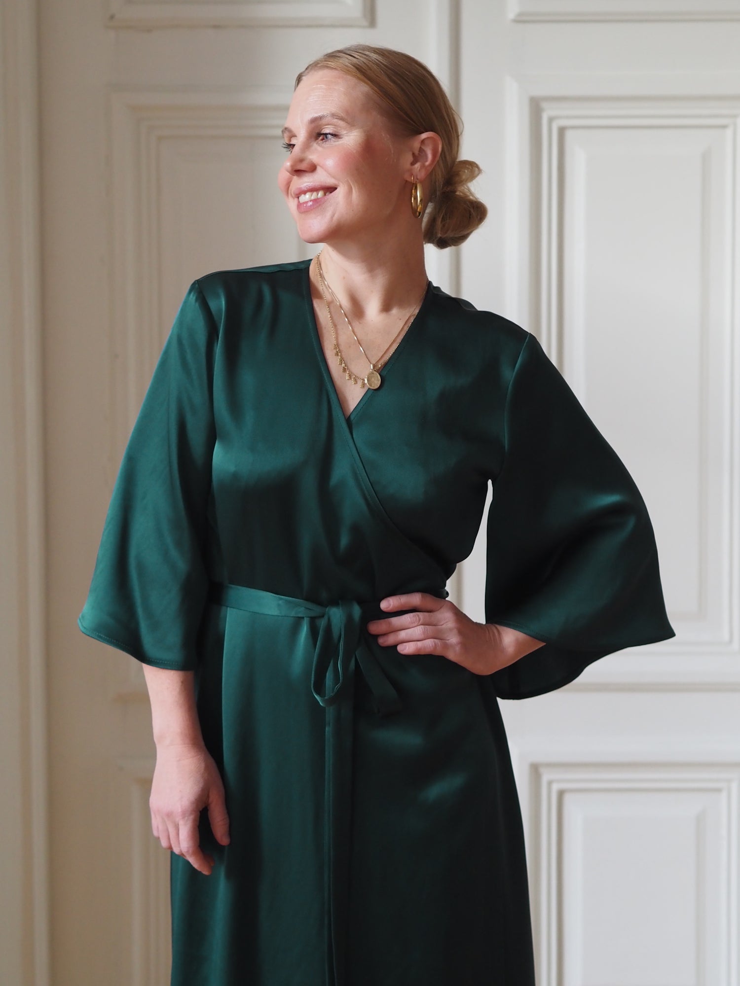 Embrace Dress, Emerald Green