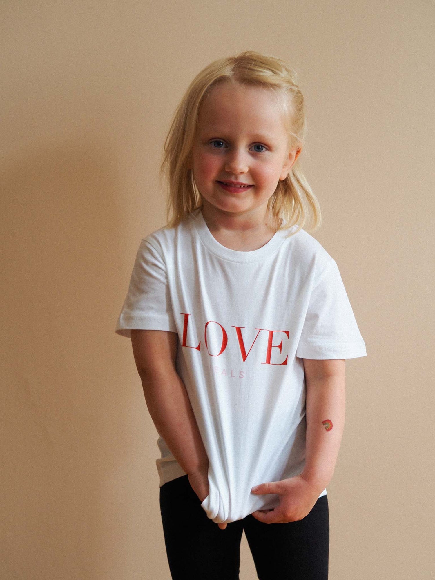 Love Heals Kids T-shirt, White