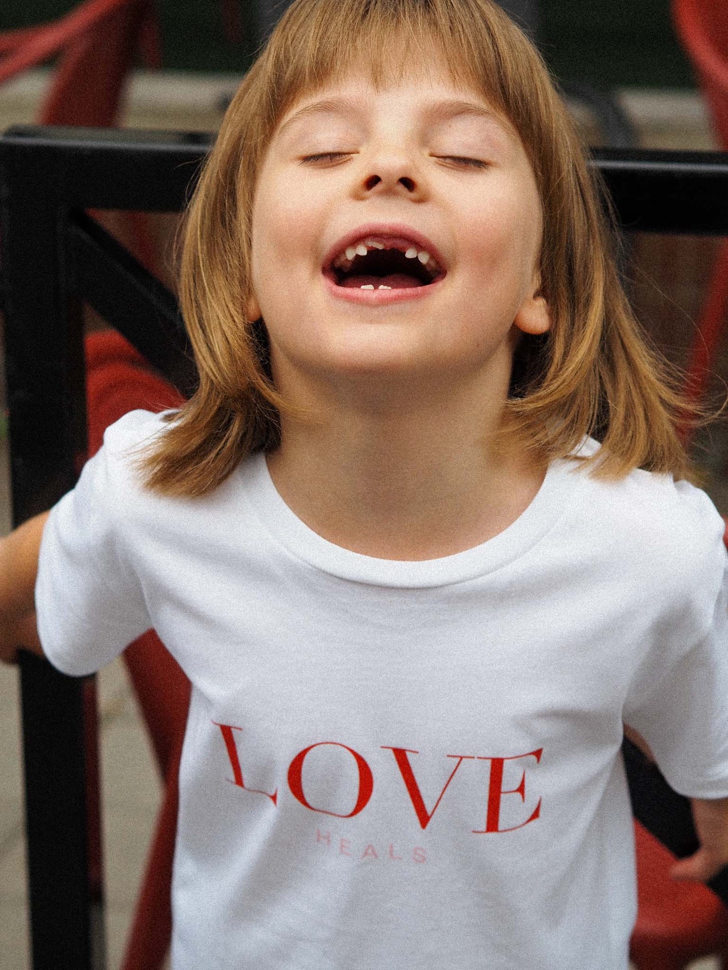 Love Heals Kids T-shirt, White