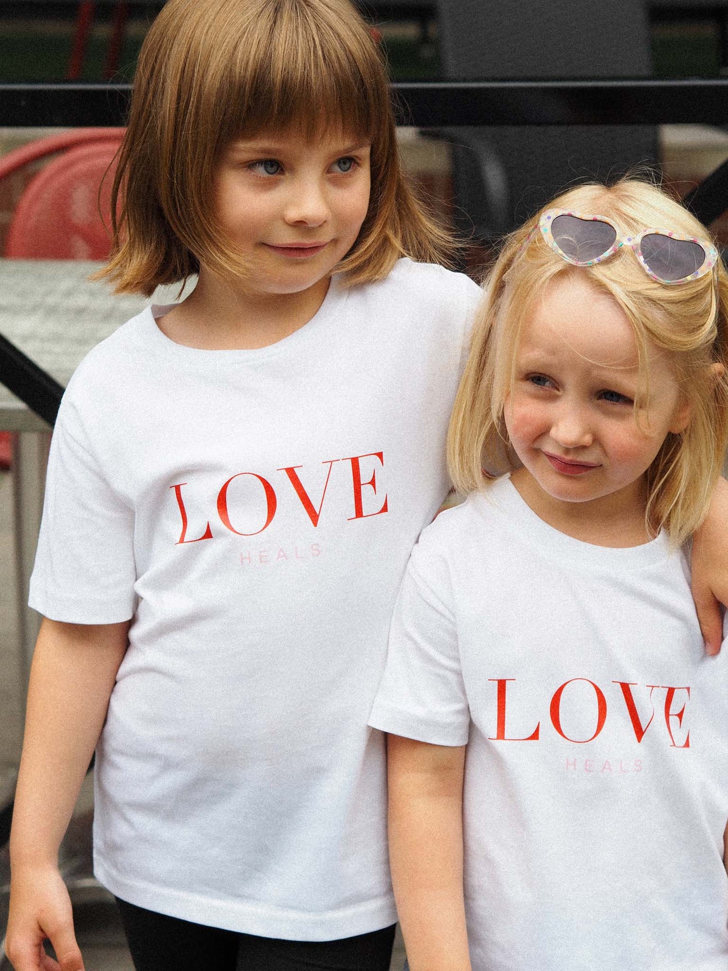Love Heals Kids T-shirt, White