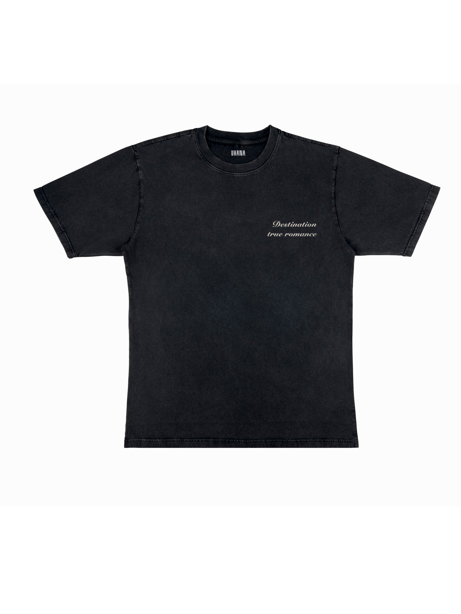 True Romance Oversize T-shirt, Stonewashed Black