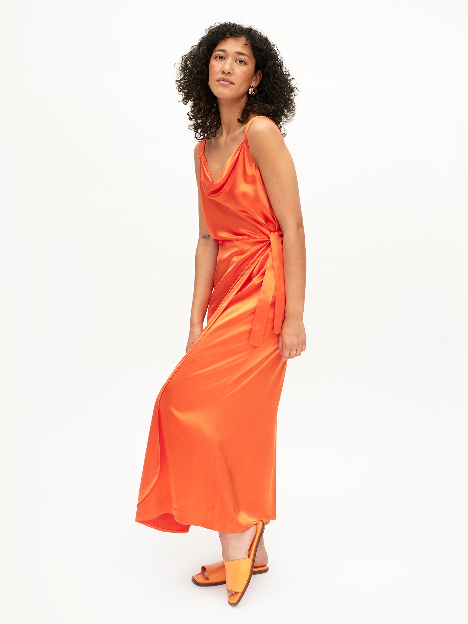 Otava Dress, Vibrant Orange