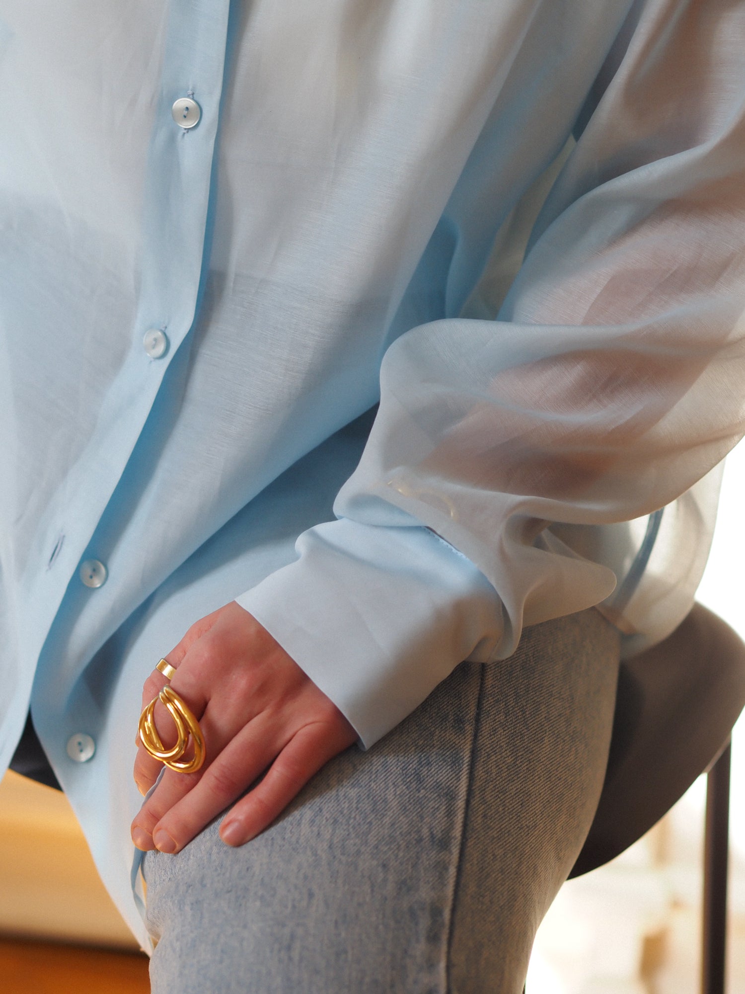 Aeris Shirt, Light Blue