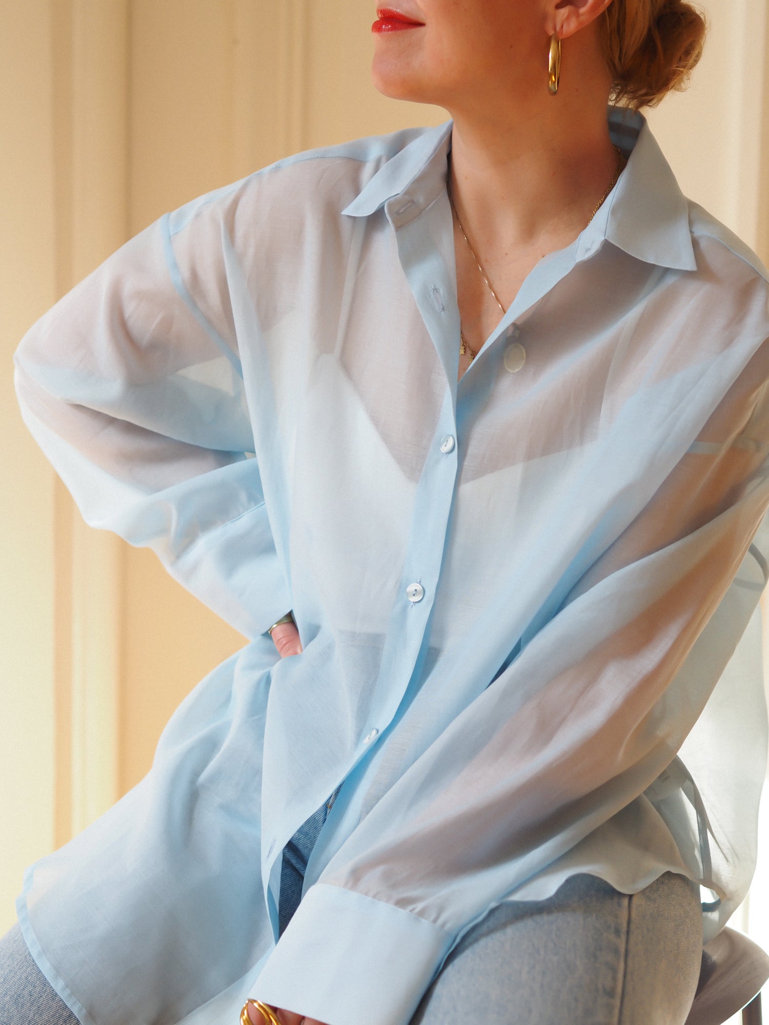 Aeris Shirt, Light Blue