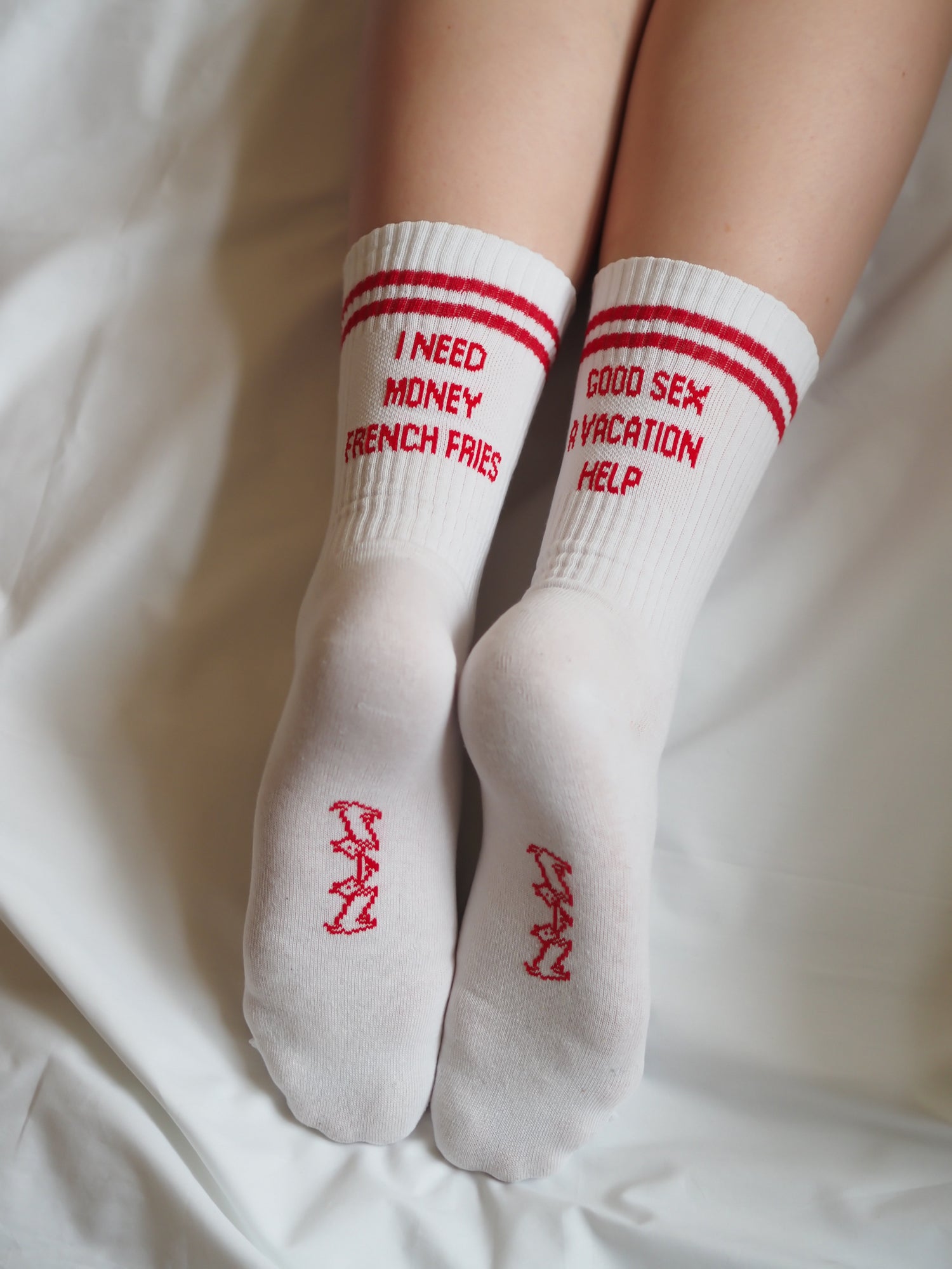 Basic Needs Socks, White
