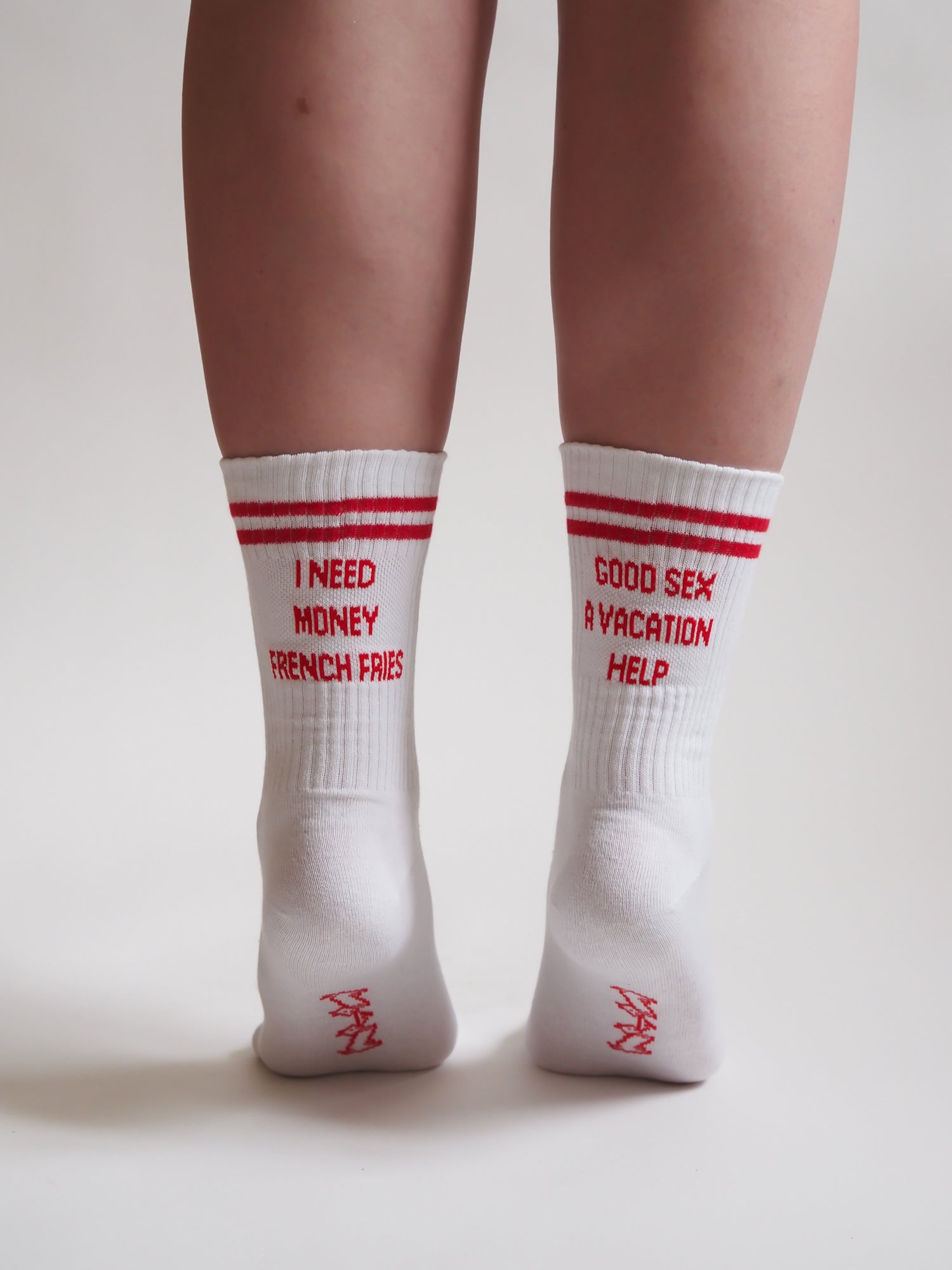 Basic Needs Socks, White