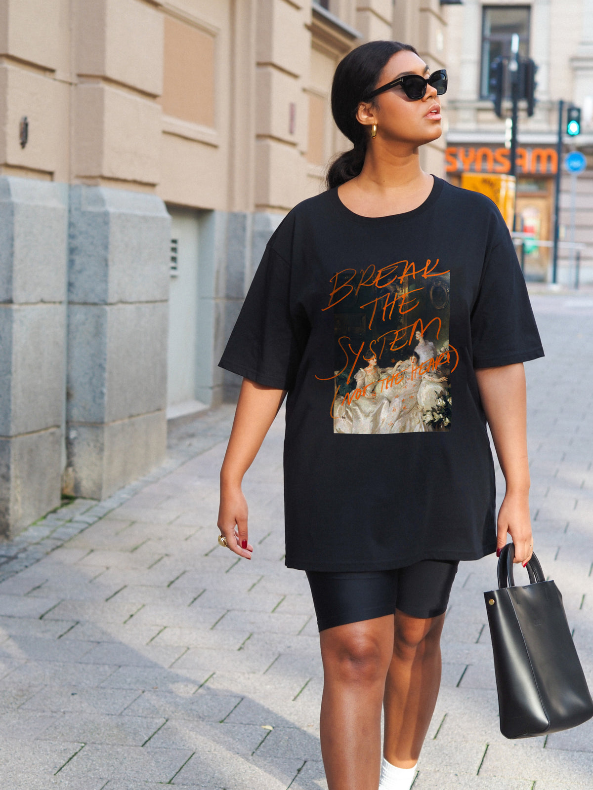 Break it Oversize T-shirt, Black