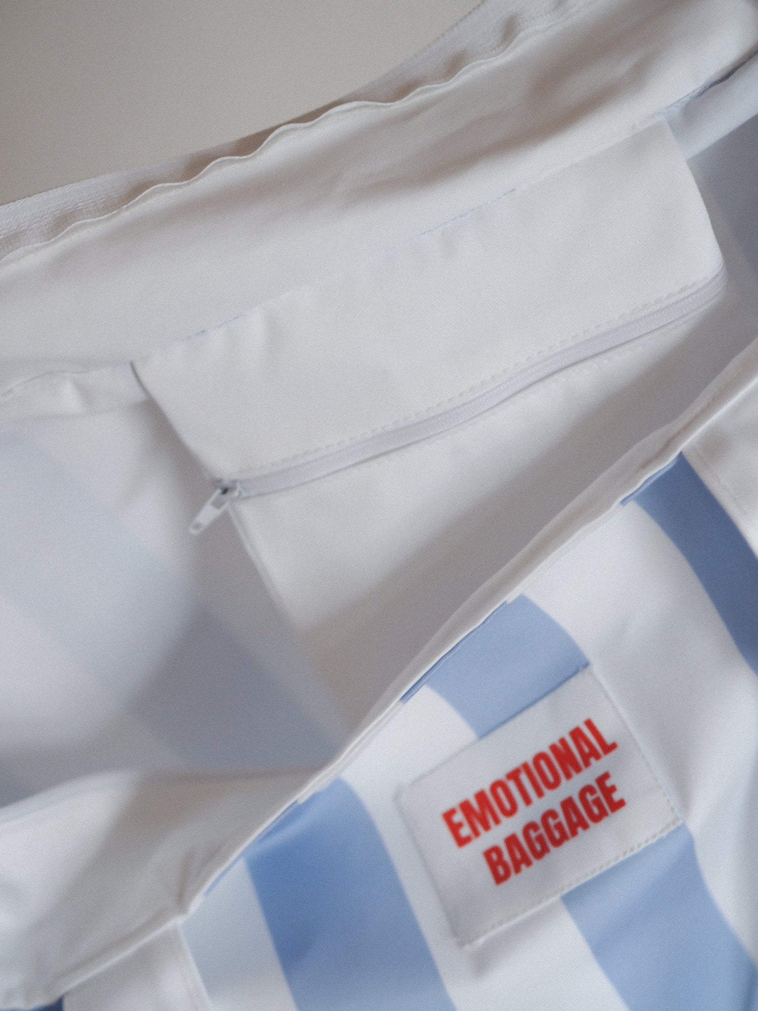 Emotional Baggage Weekender, Light Blue Stripe