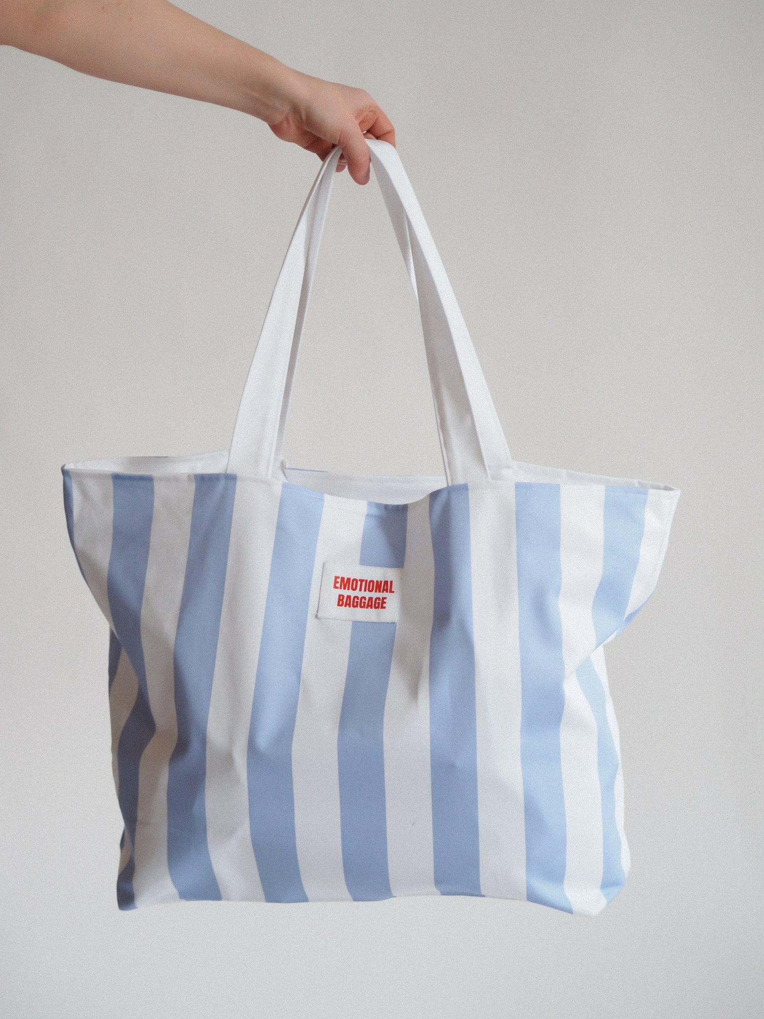 Emotional Baggage Weekender, Light Blue Stripe