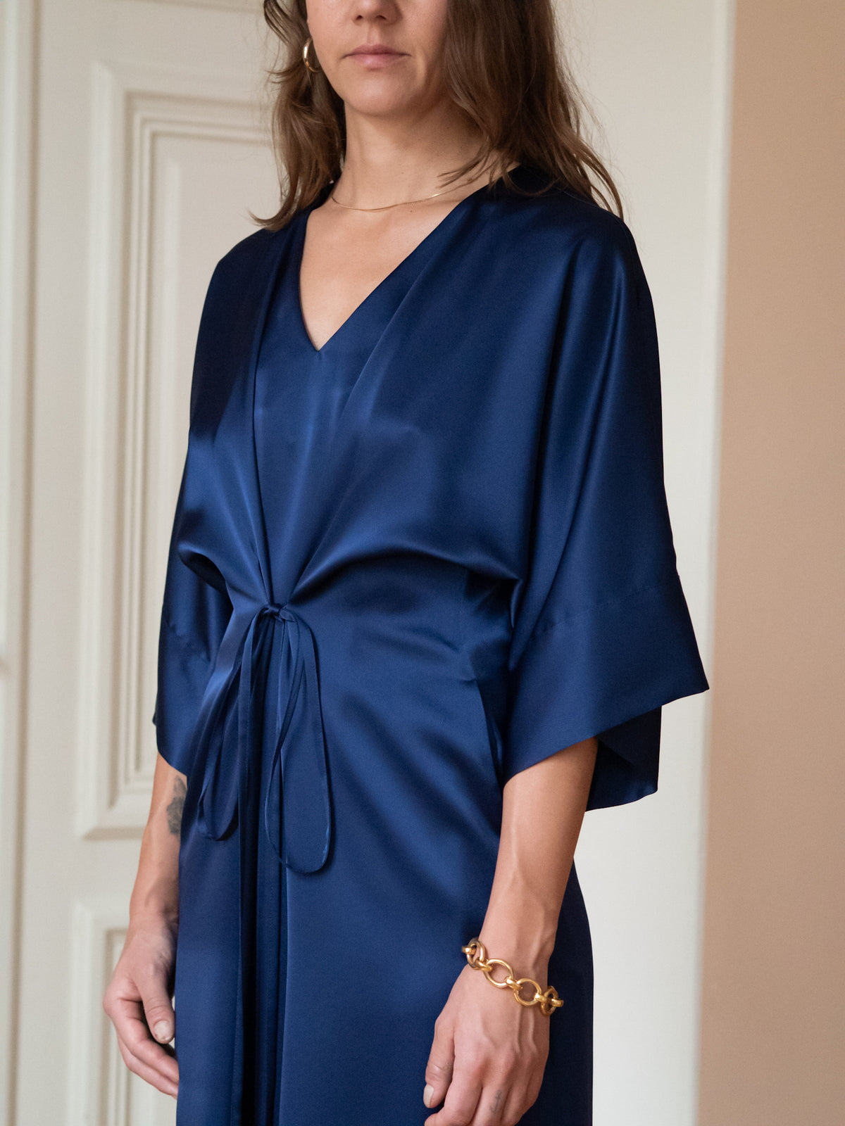 Grace Dress, Deep Rich Blue