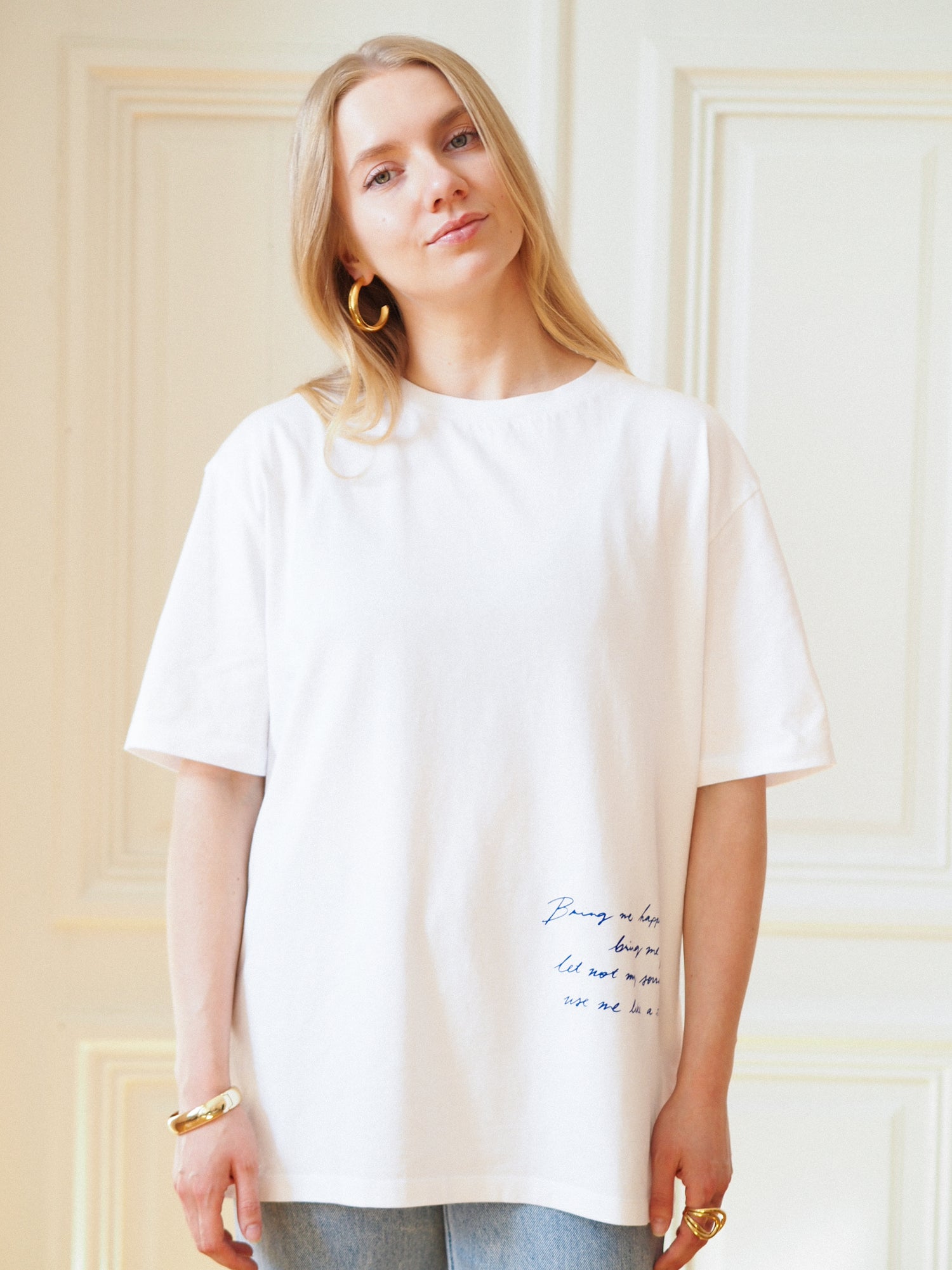 Spell for Happiness Signature Tee, White