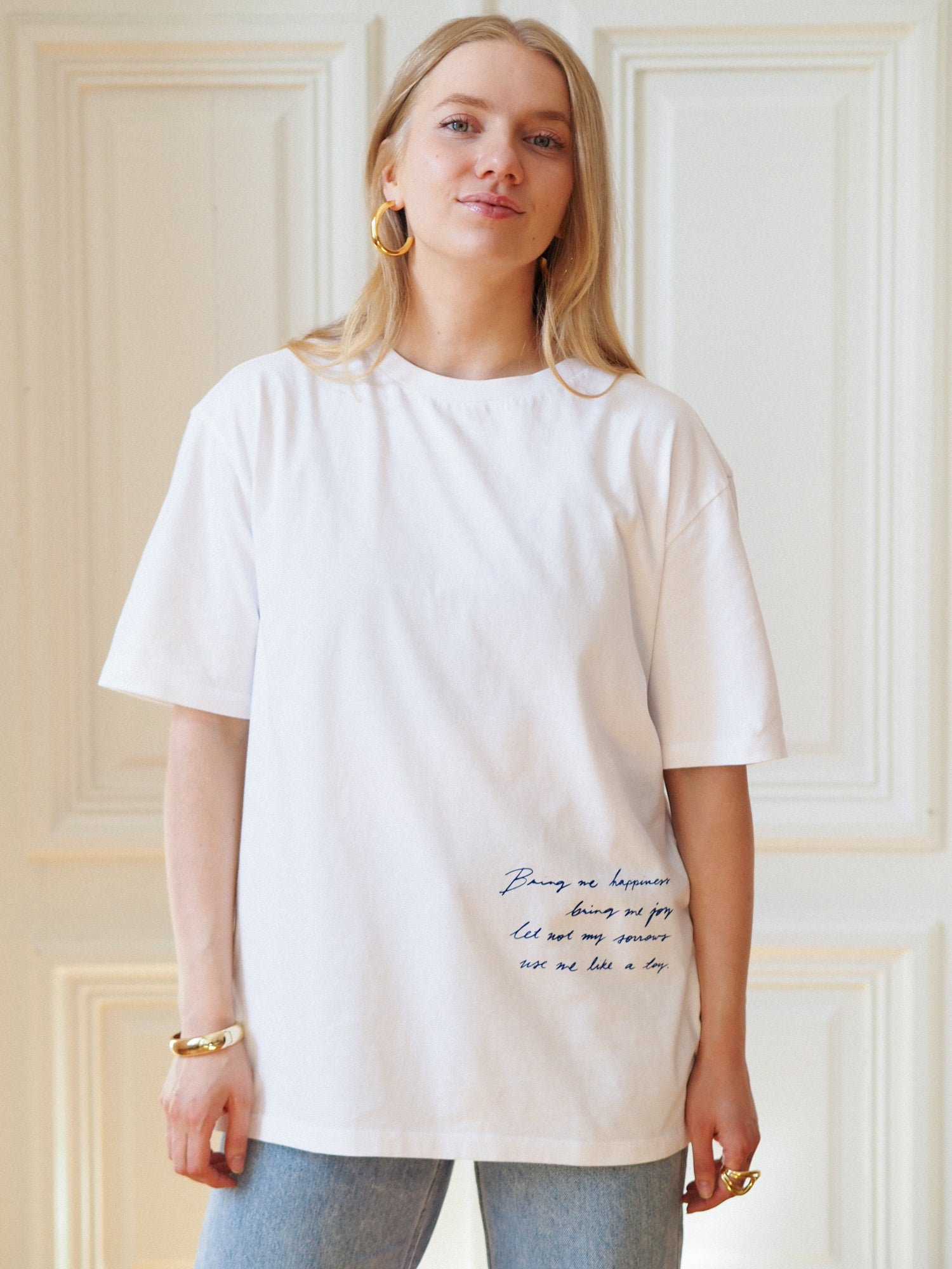Spell for Happiness Signature Tee, White