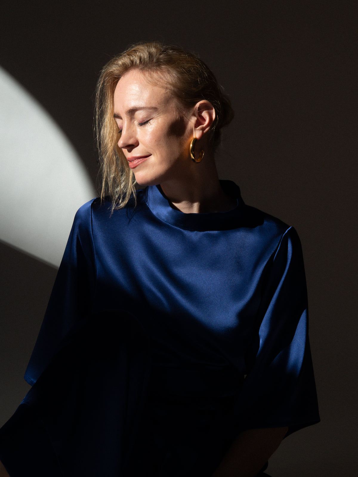 Freedom Blouse, Deep Rich Blue
