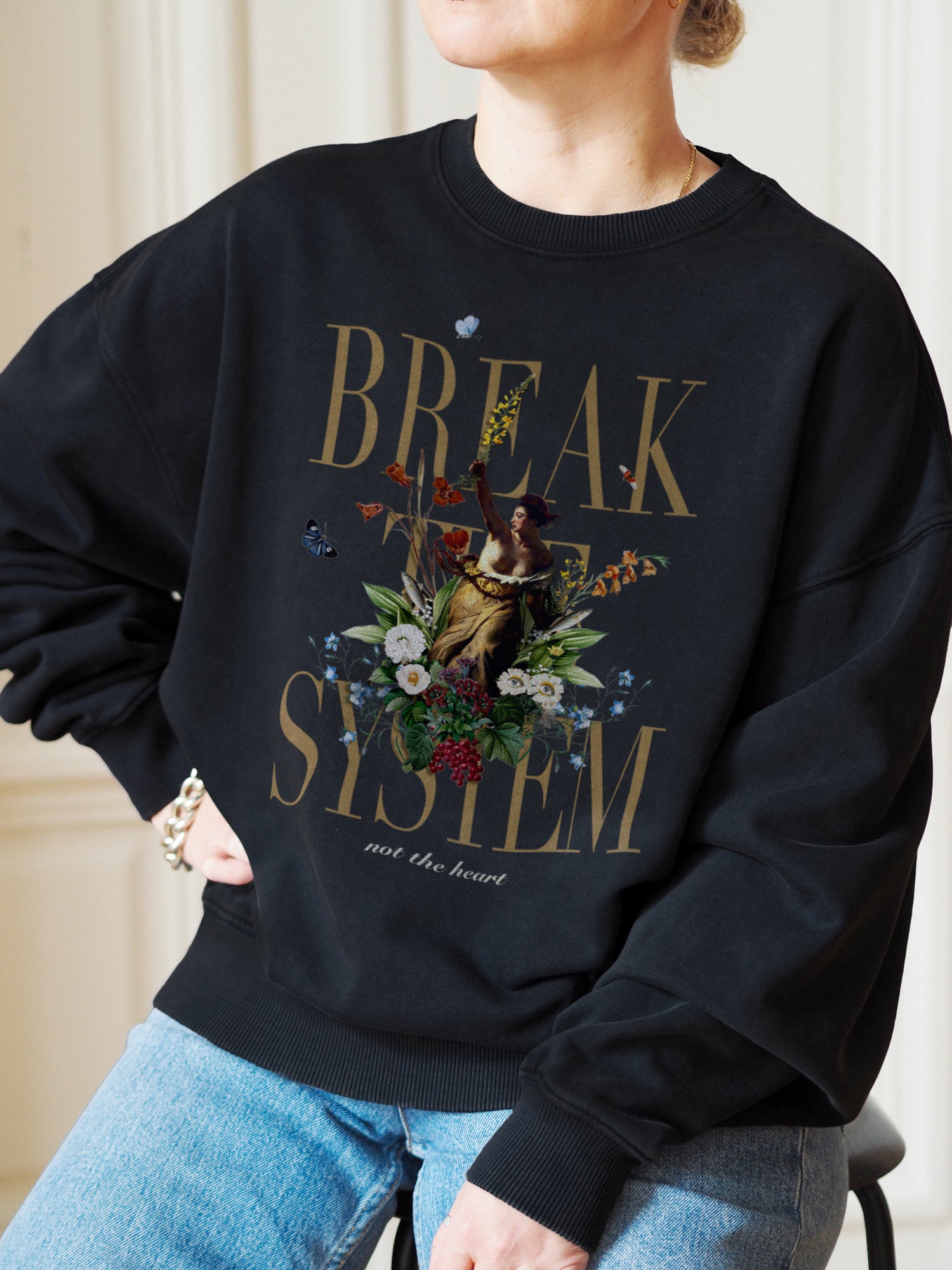 Revolution Oversize Sweatshirt, Black
