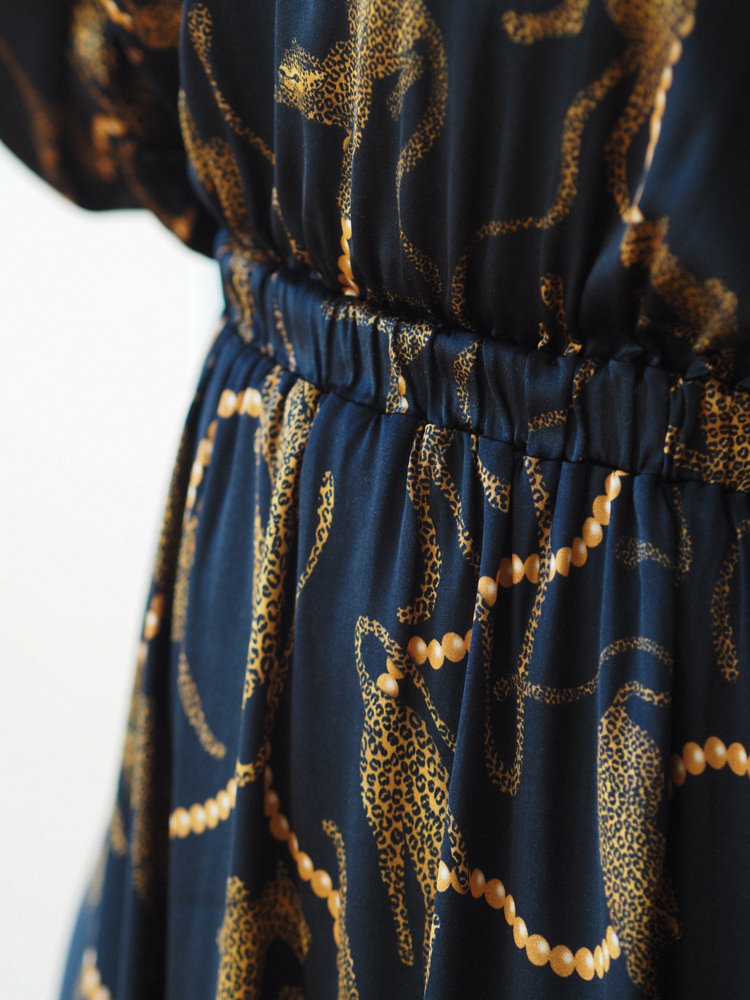 Verity Dress, Pearl Leopard Dark