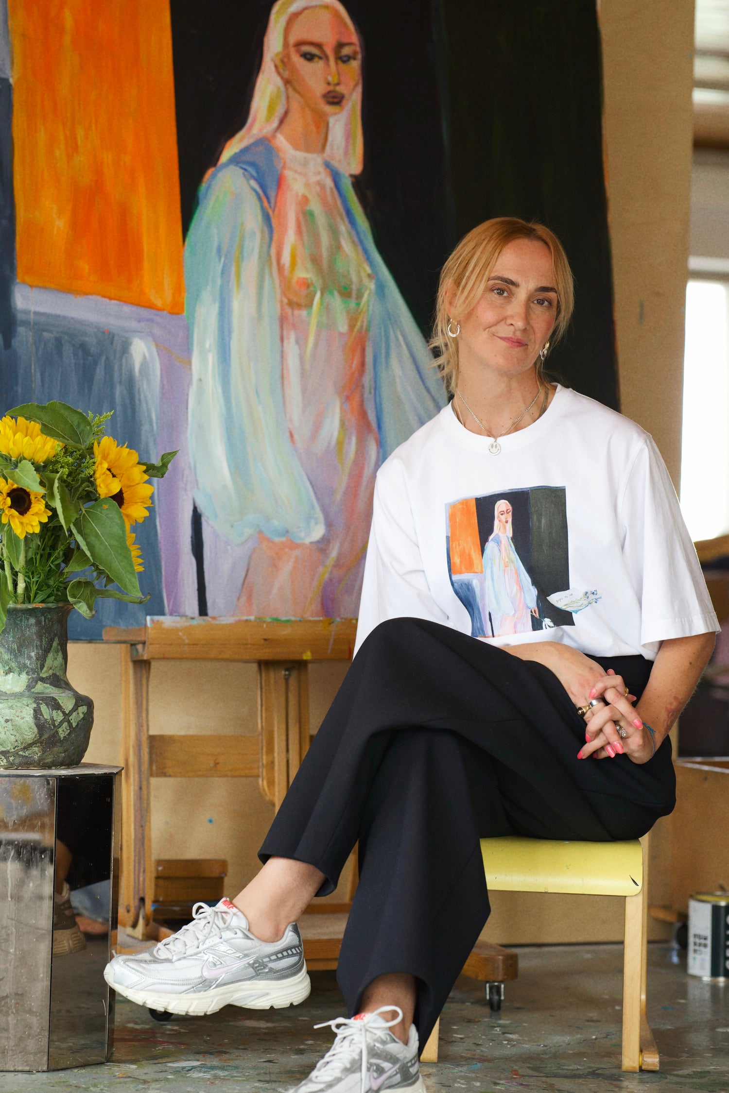 Forget Me Not Boxy Tee, White