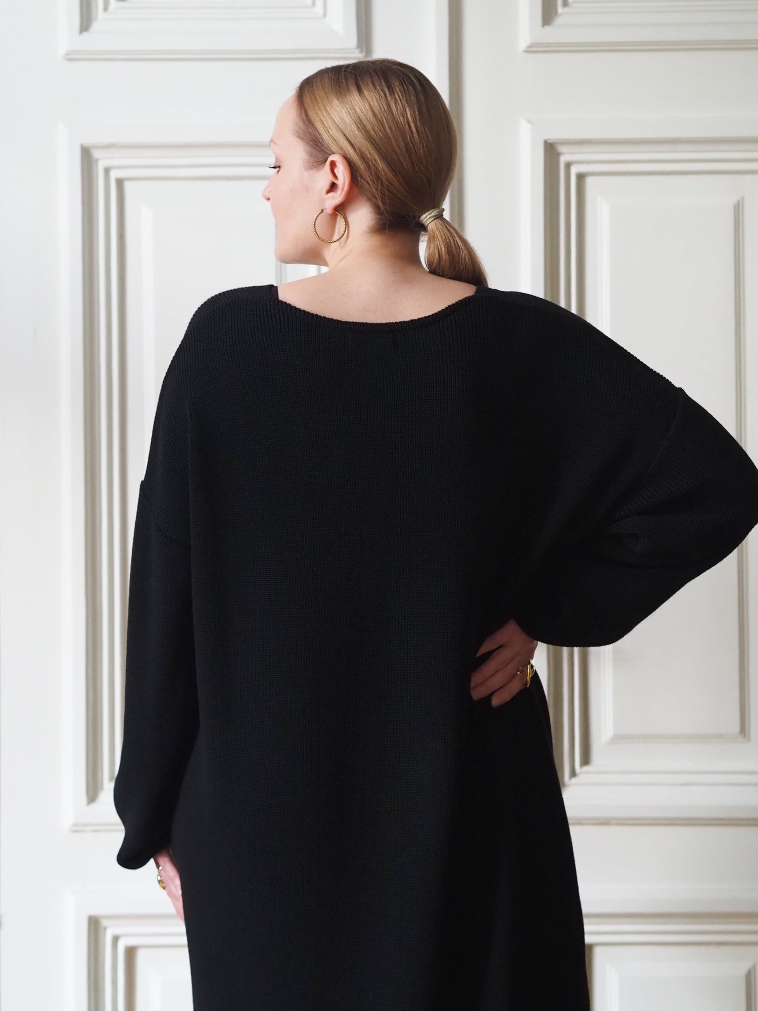 Amara Knit Dress, Black