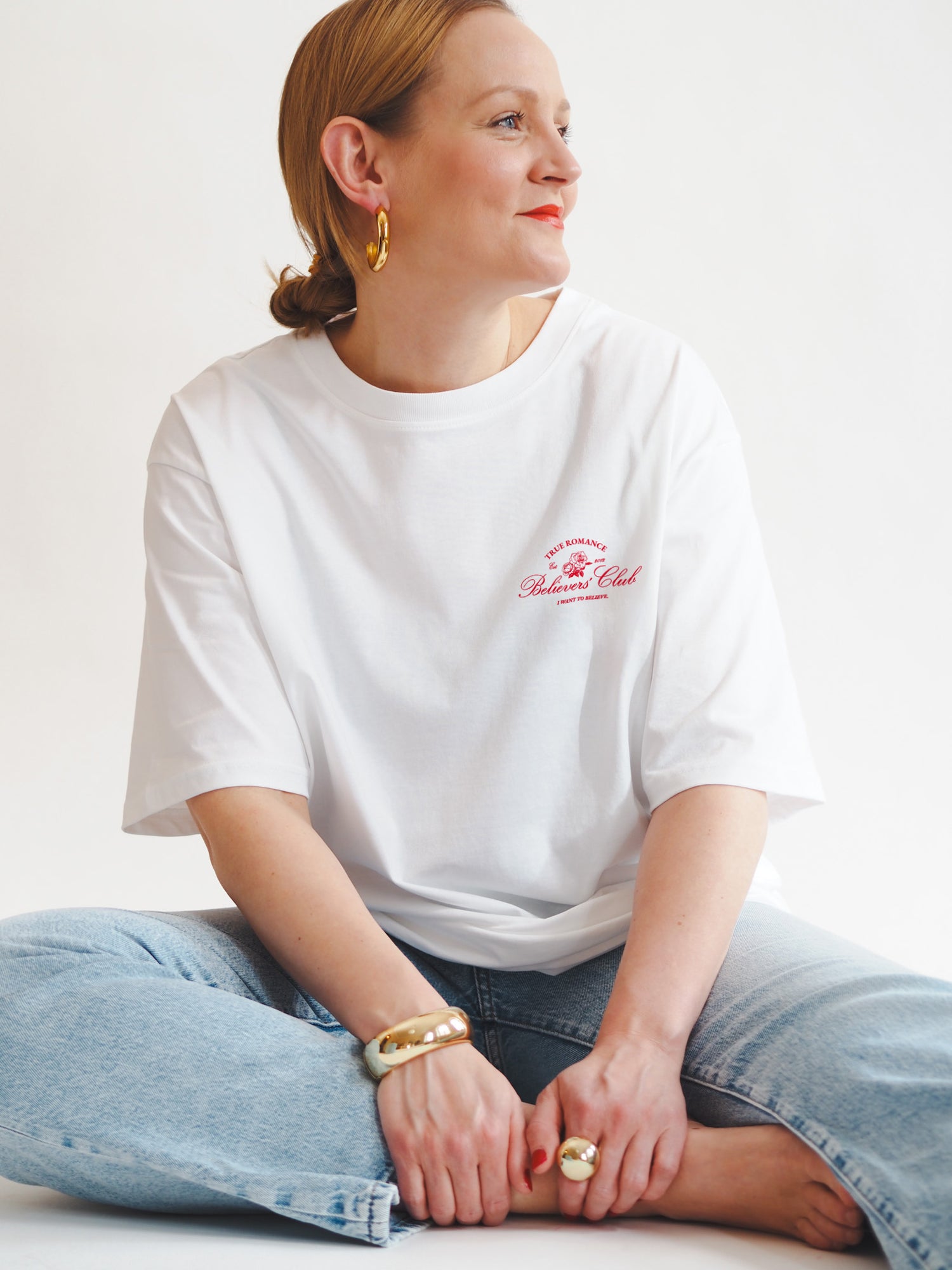 Believer Oversize T-shirt, White