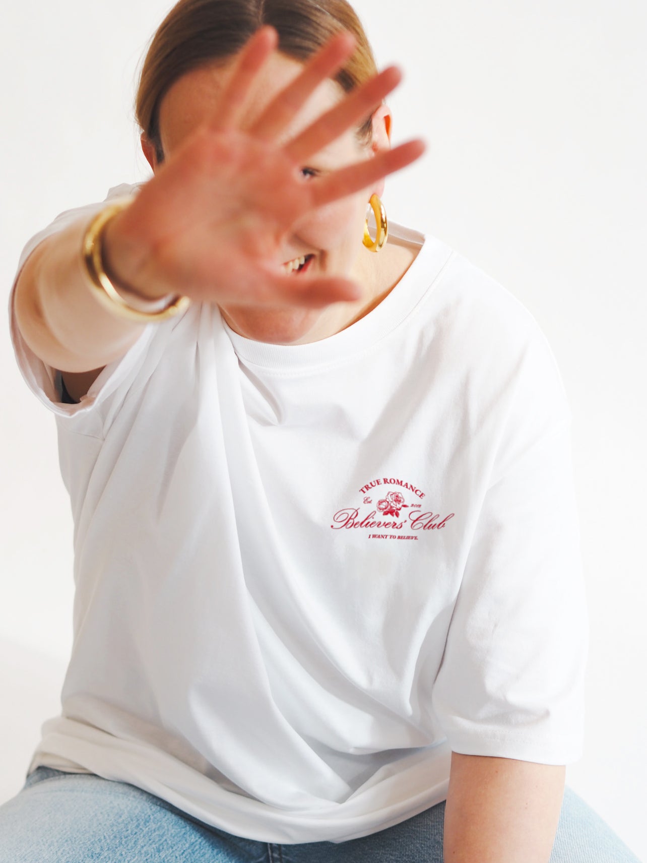 Believer Oversize T-shirt, White