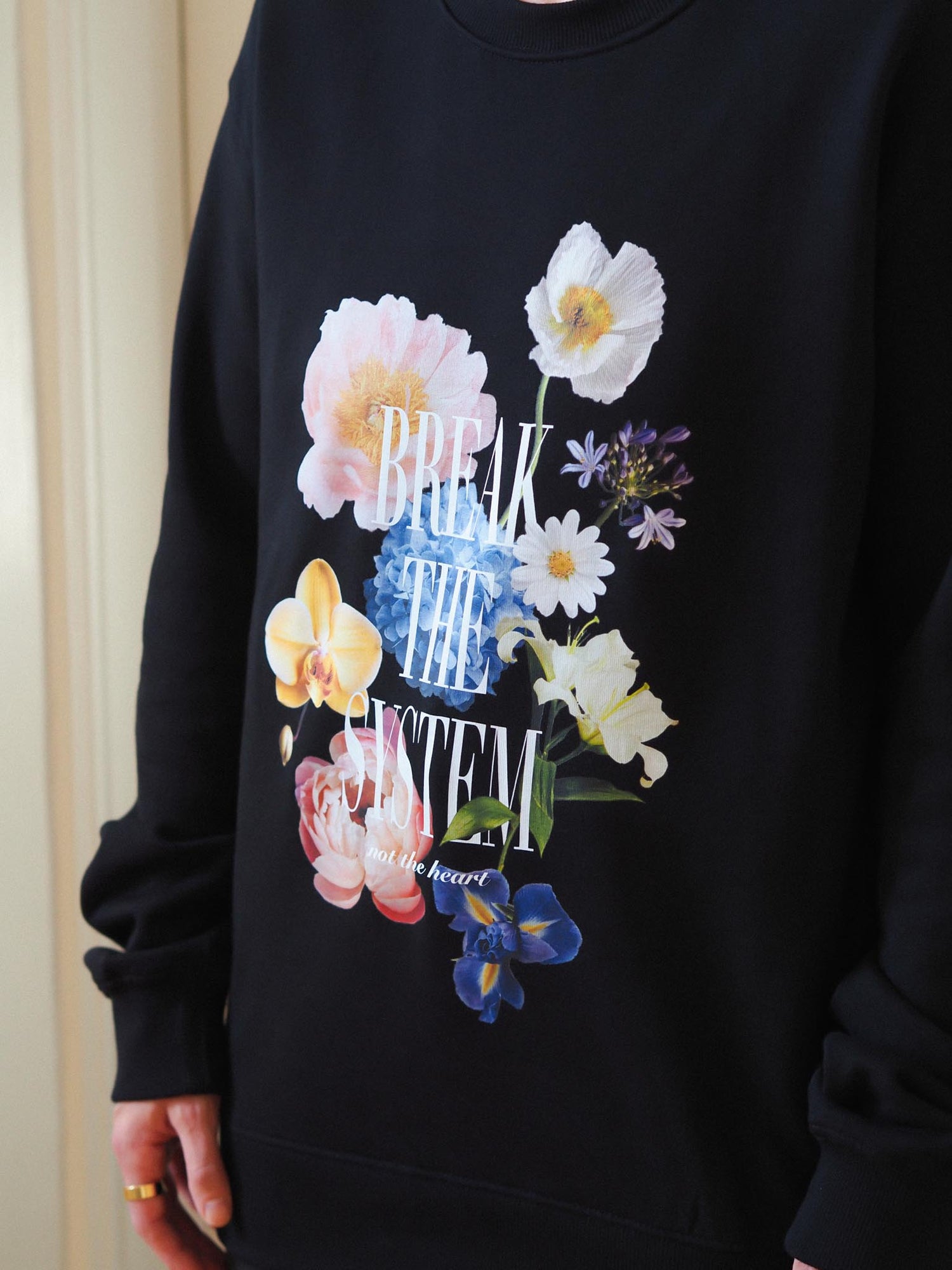 Break The System Classic Sweatshirt, Black