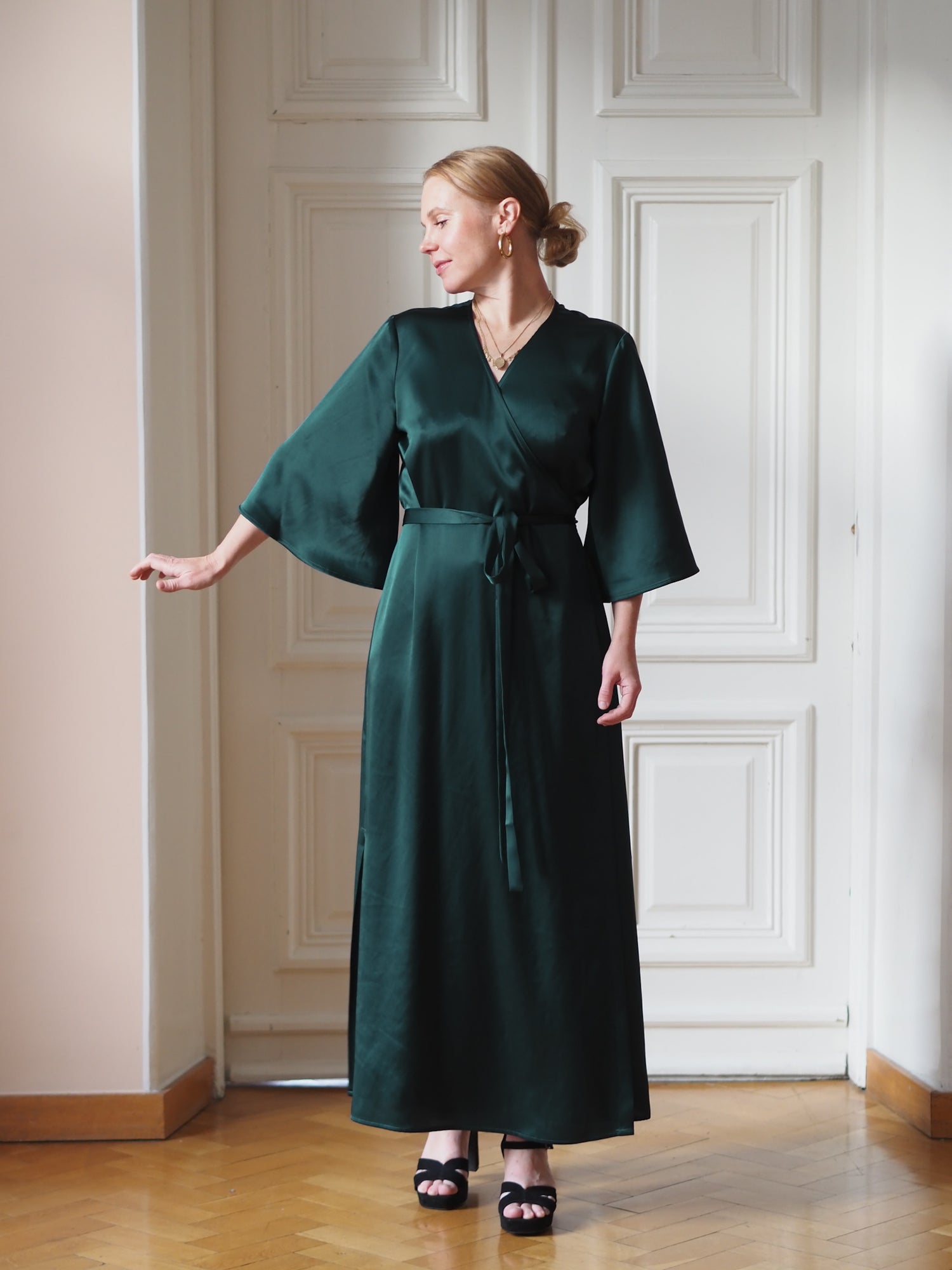 Embrace Dress, Emerald Green