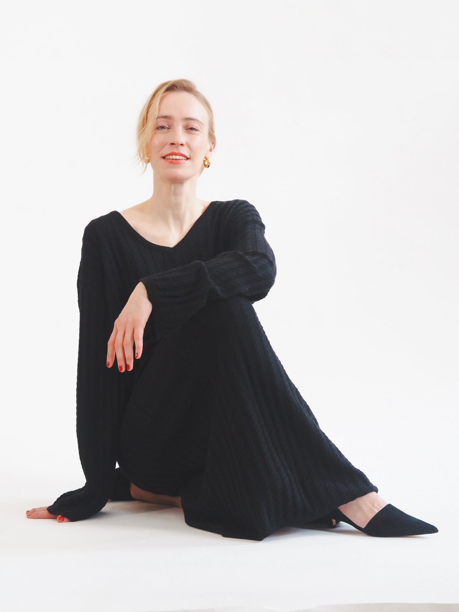 Evermore Knit Dress, Black