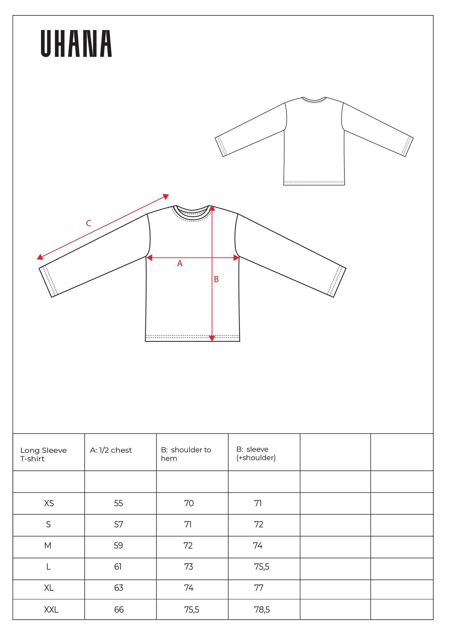 Uhana x Laura Annala Long Sleeve T-shirt, White