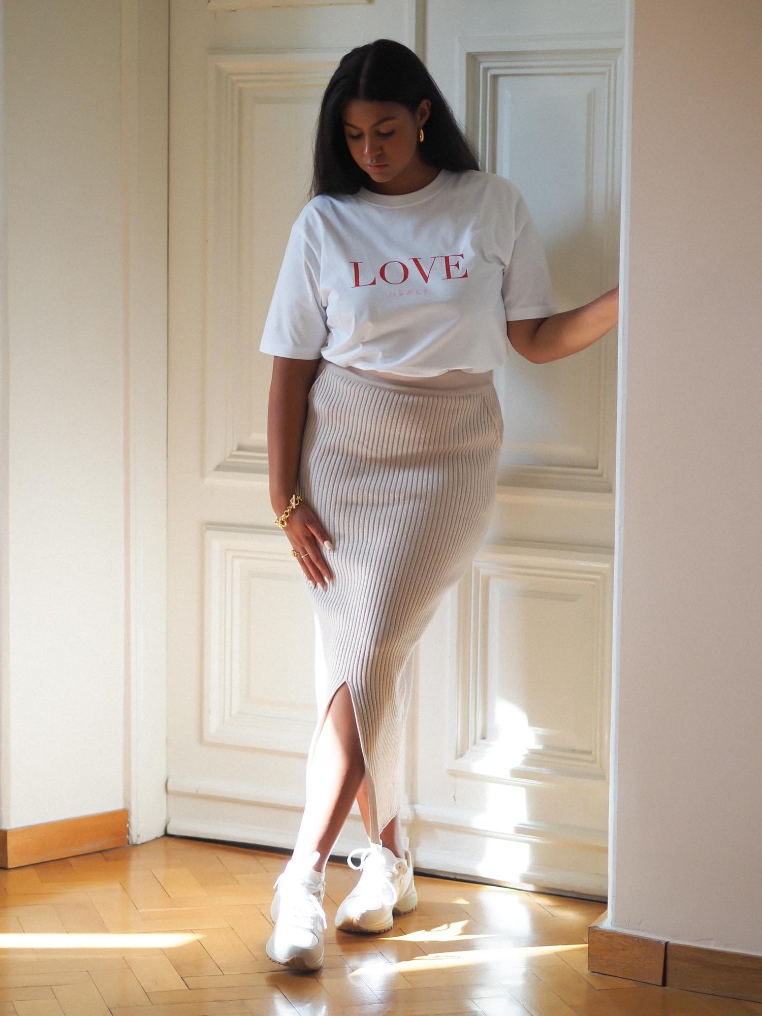 Love Heals Oversize T-shirt, White