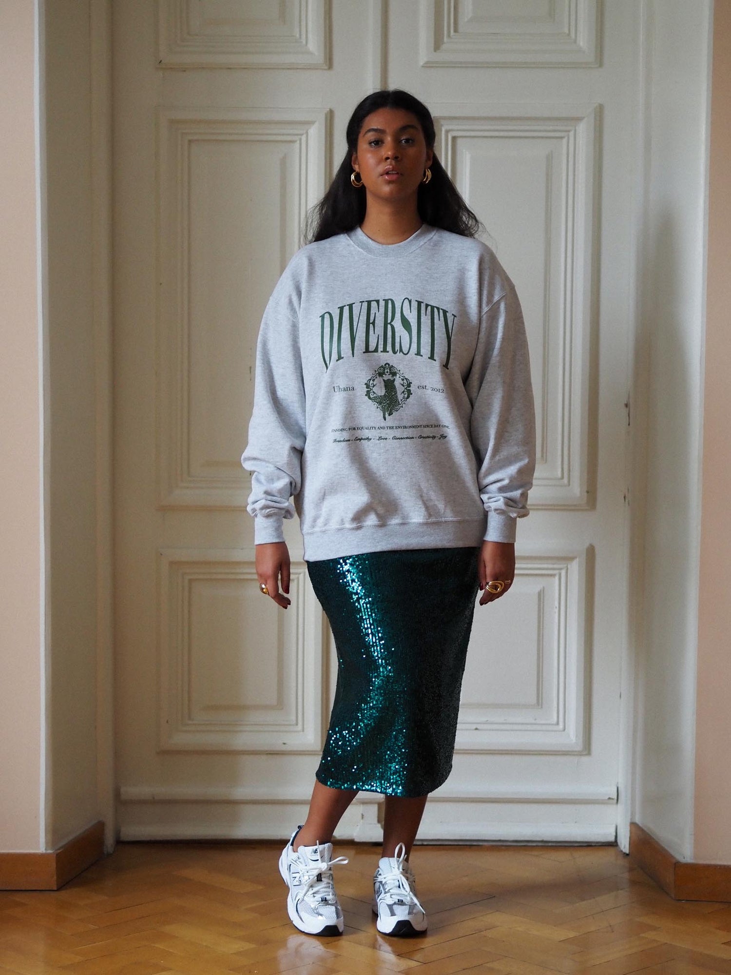 Diversity Sweatshirt, Grey Melange