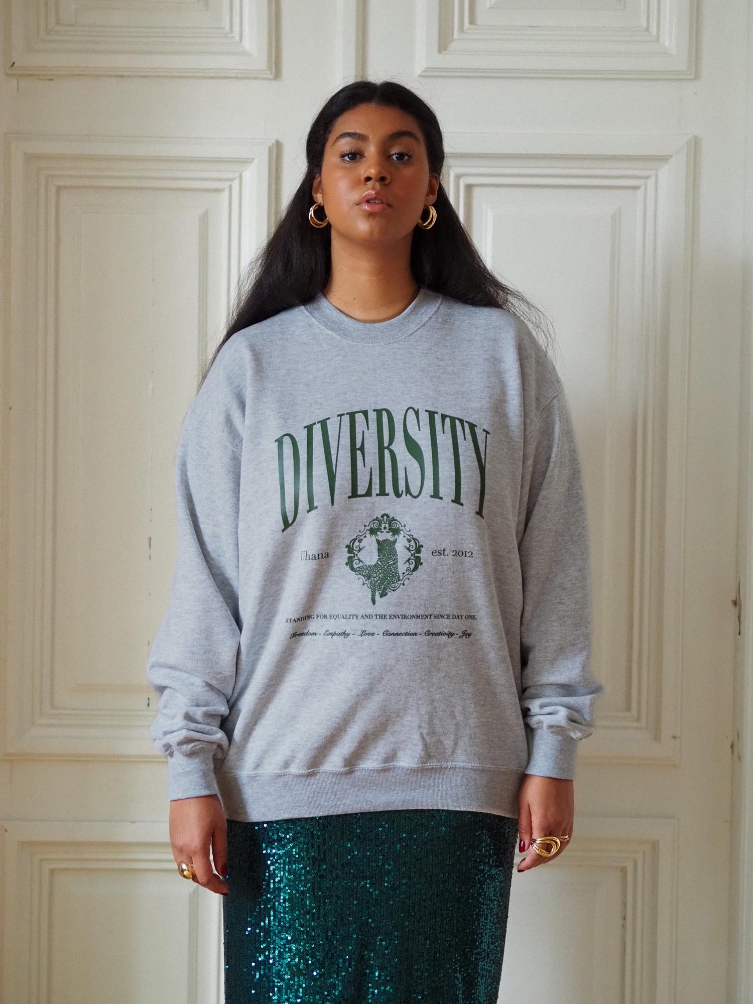 Diversity Sweatshirt, Gray Melange