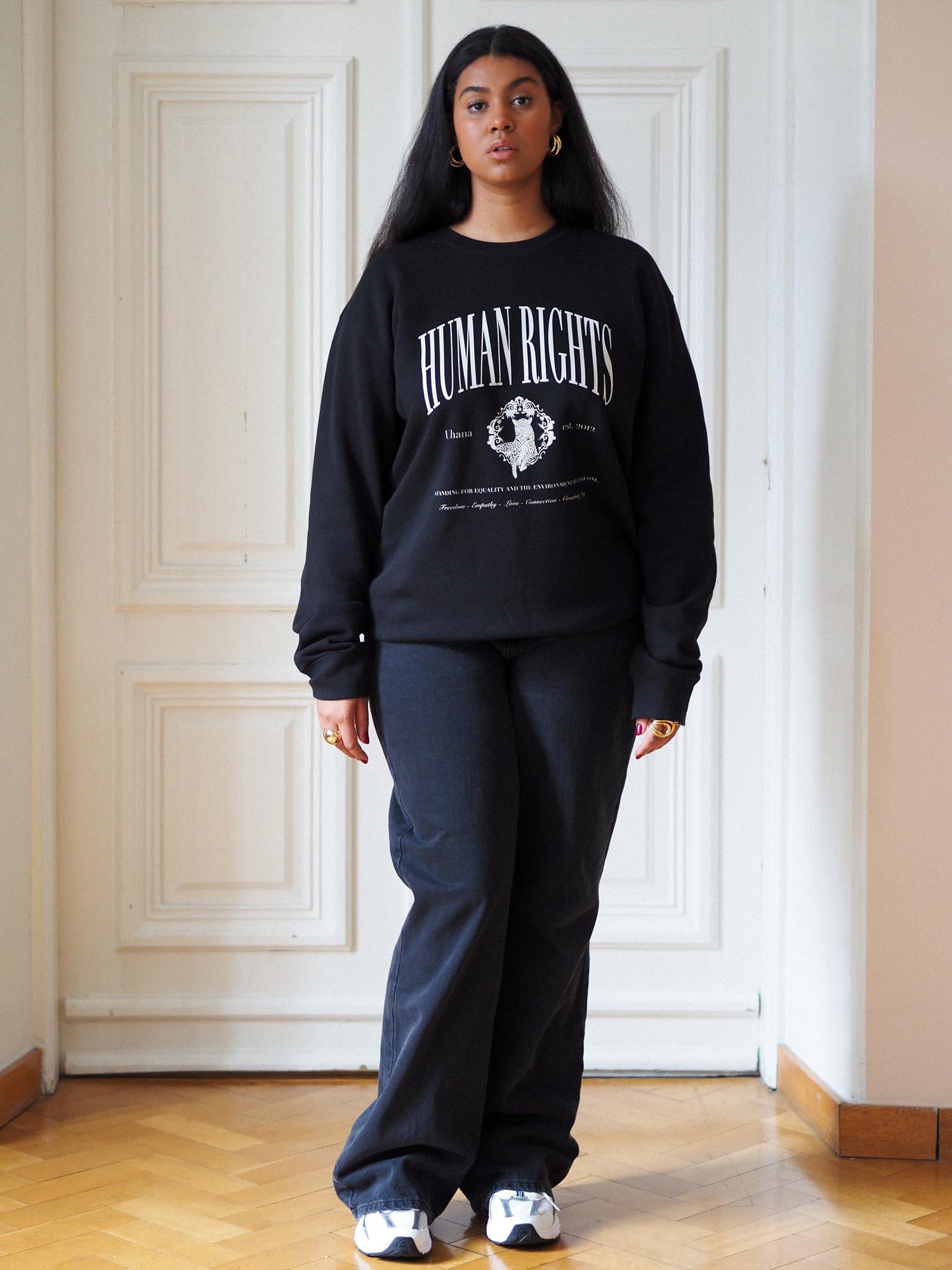 Human Rights Classic Sweatshirt, Black