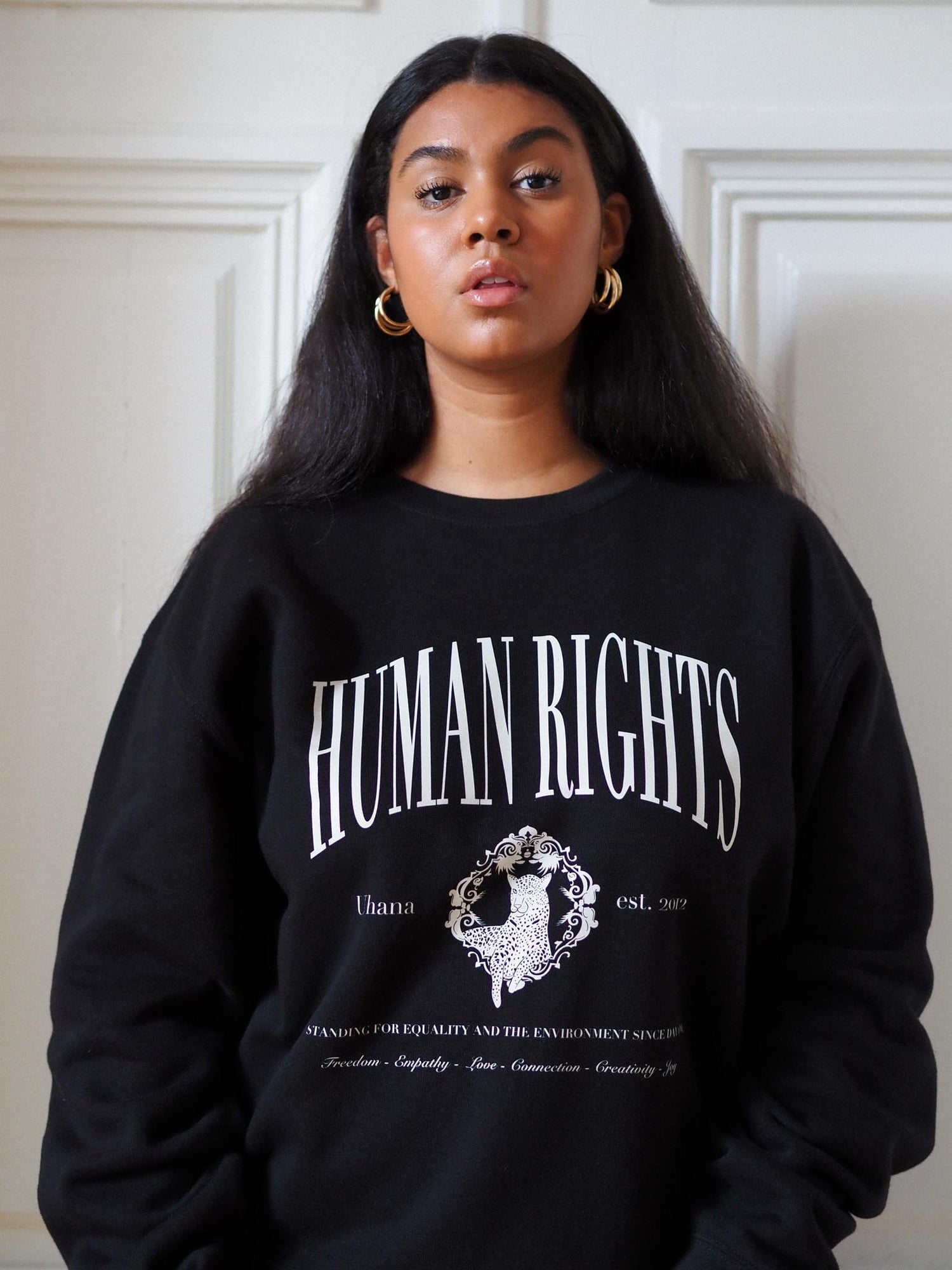 Human Rights Classic Sweatshirt, Black