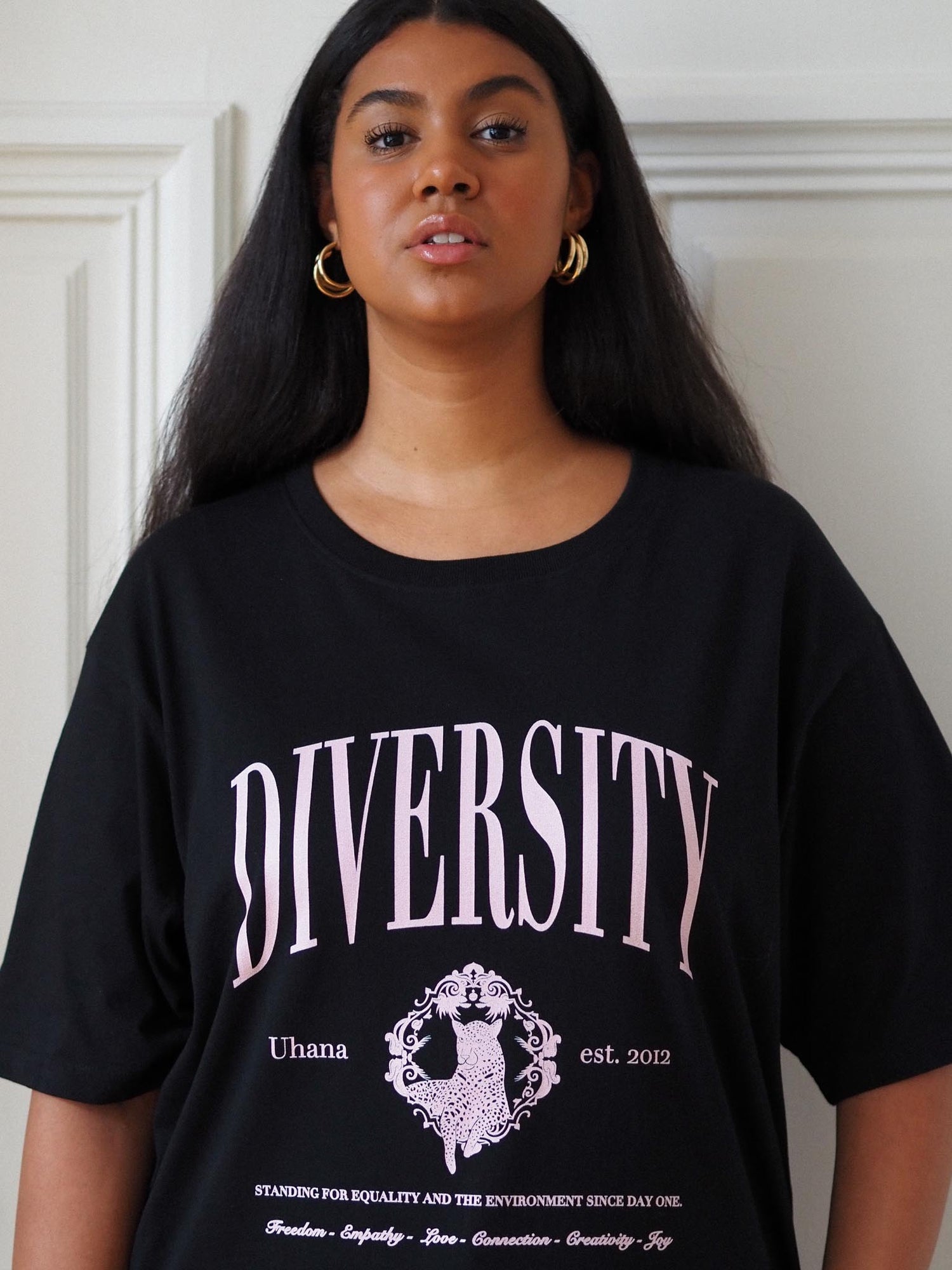 Diversity Oversize T-shirt, Black