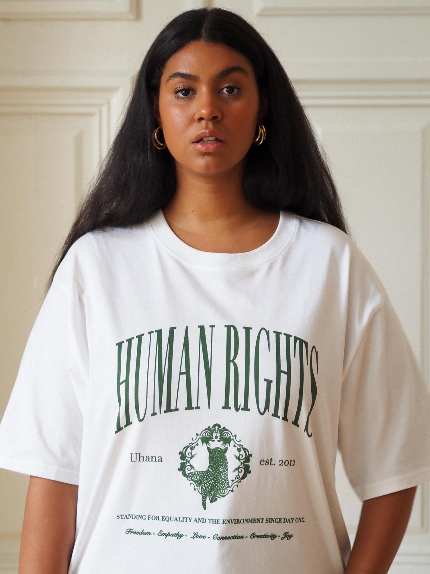 Human Rights Oversize T-shirt, White