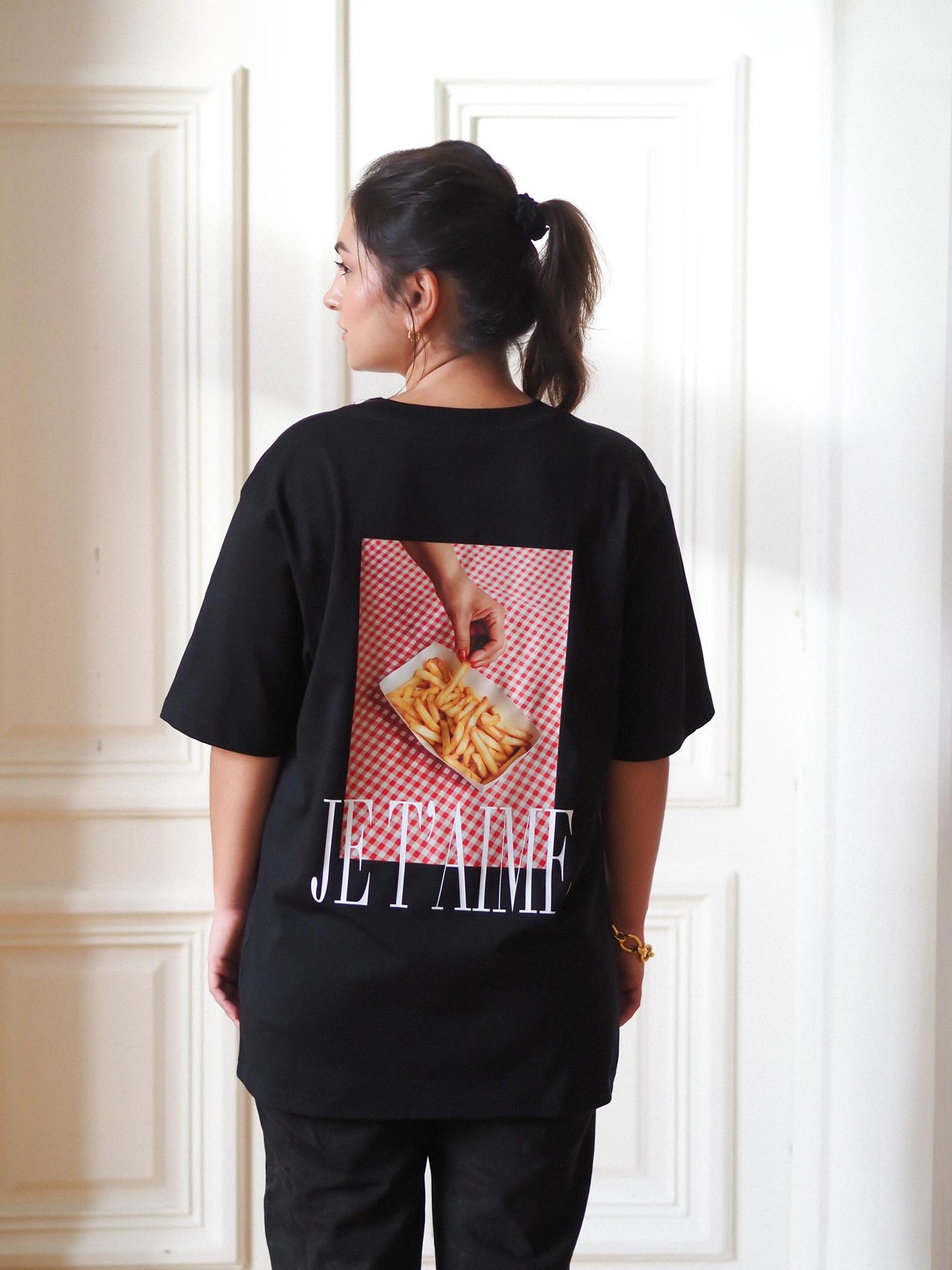 Je T'aime Oversize T-shirt, Black