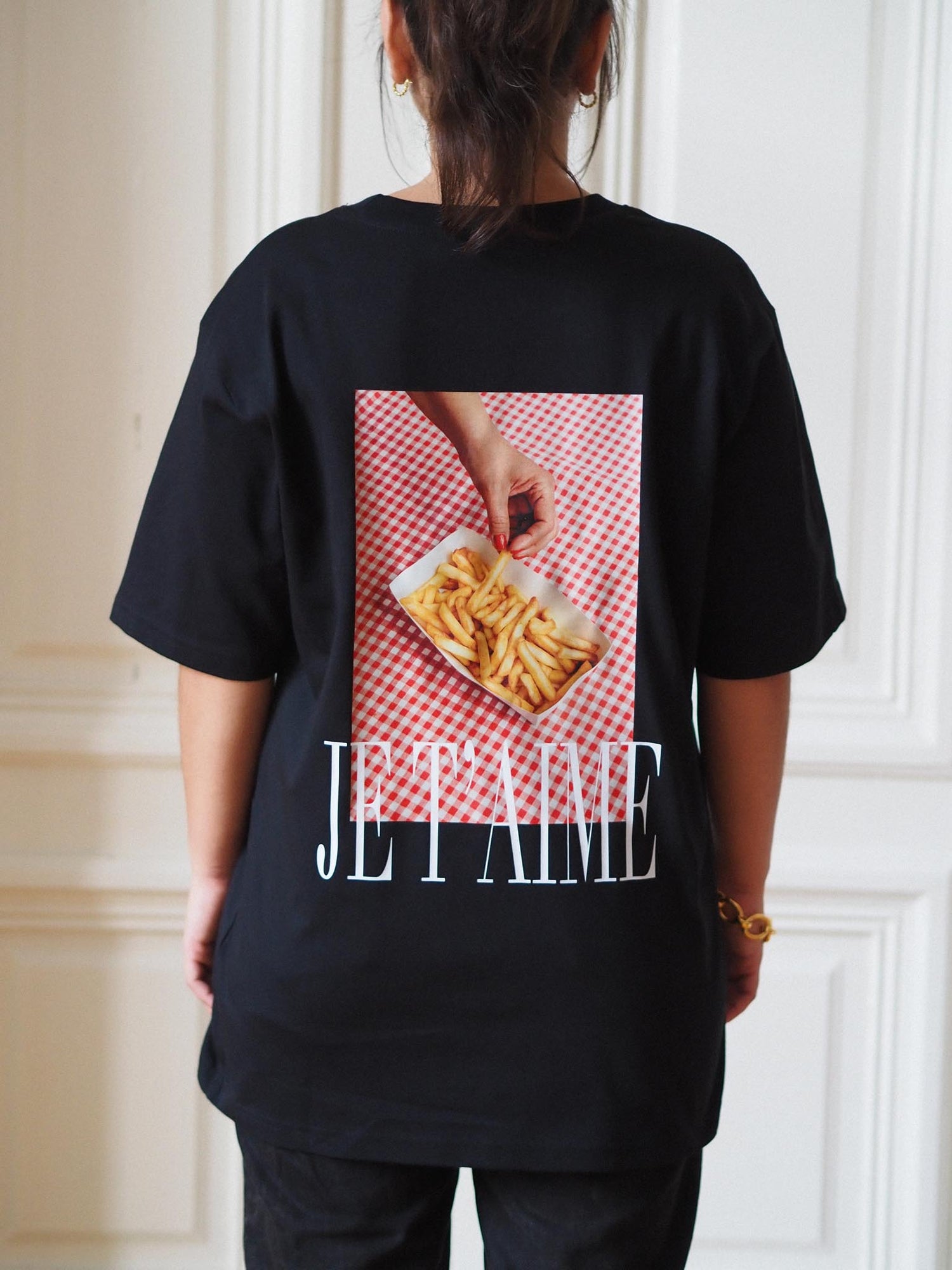 Je T'aime Oversize T-shirt, Black