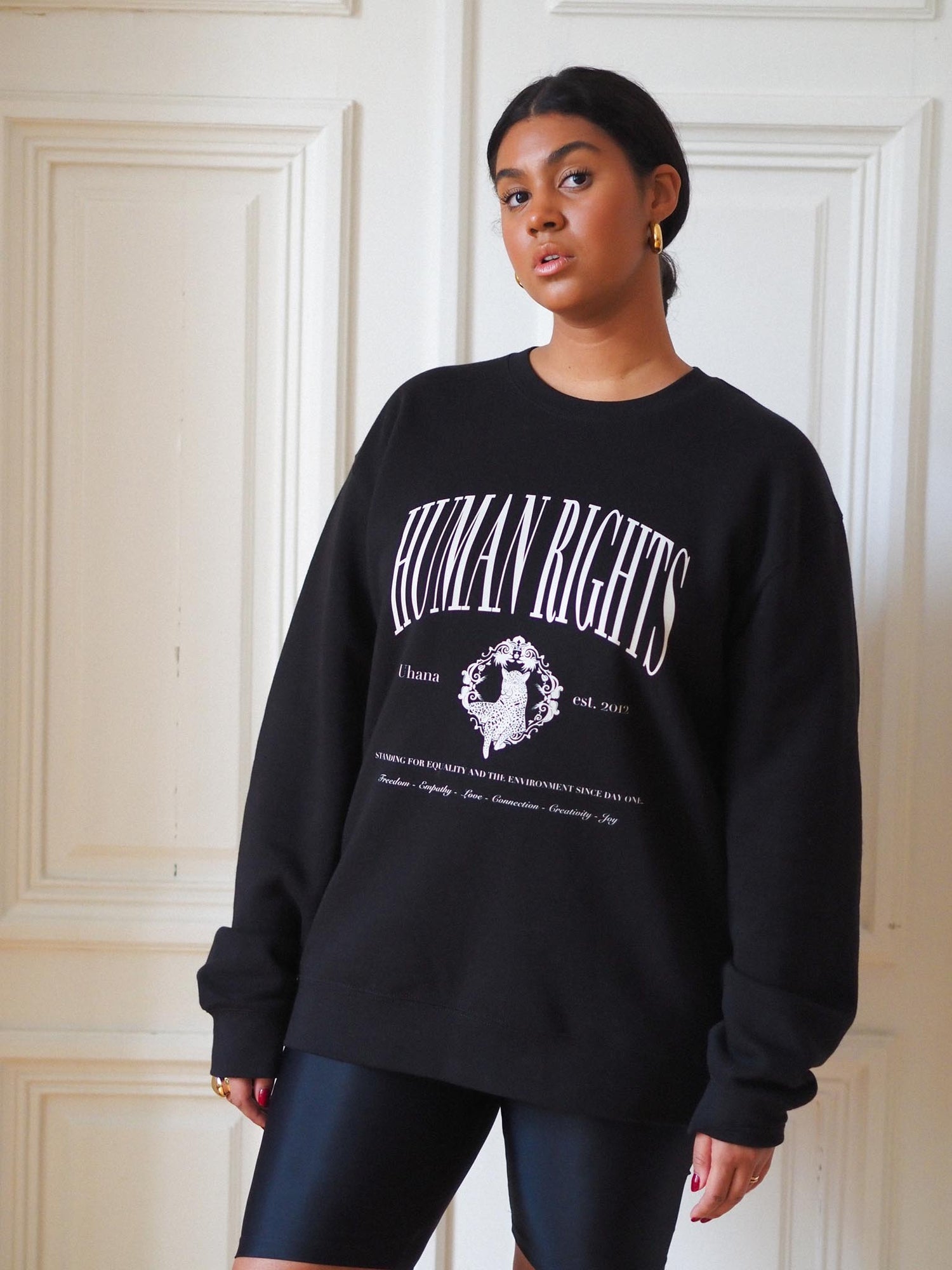 Human Rights Classic Sweatshirt, Black