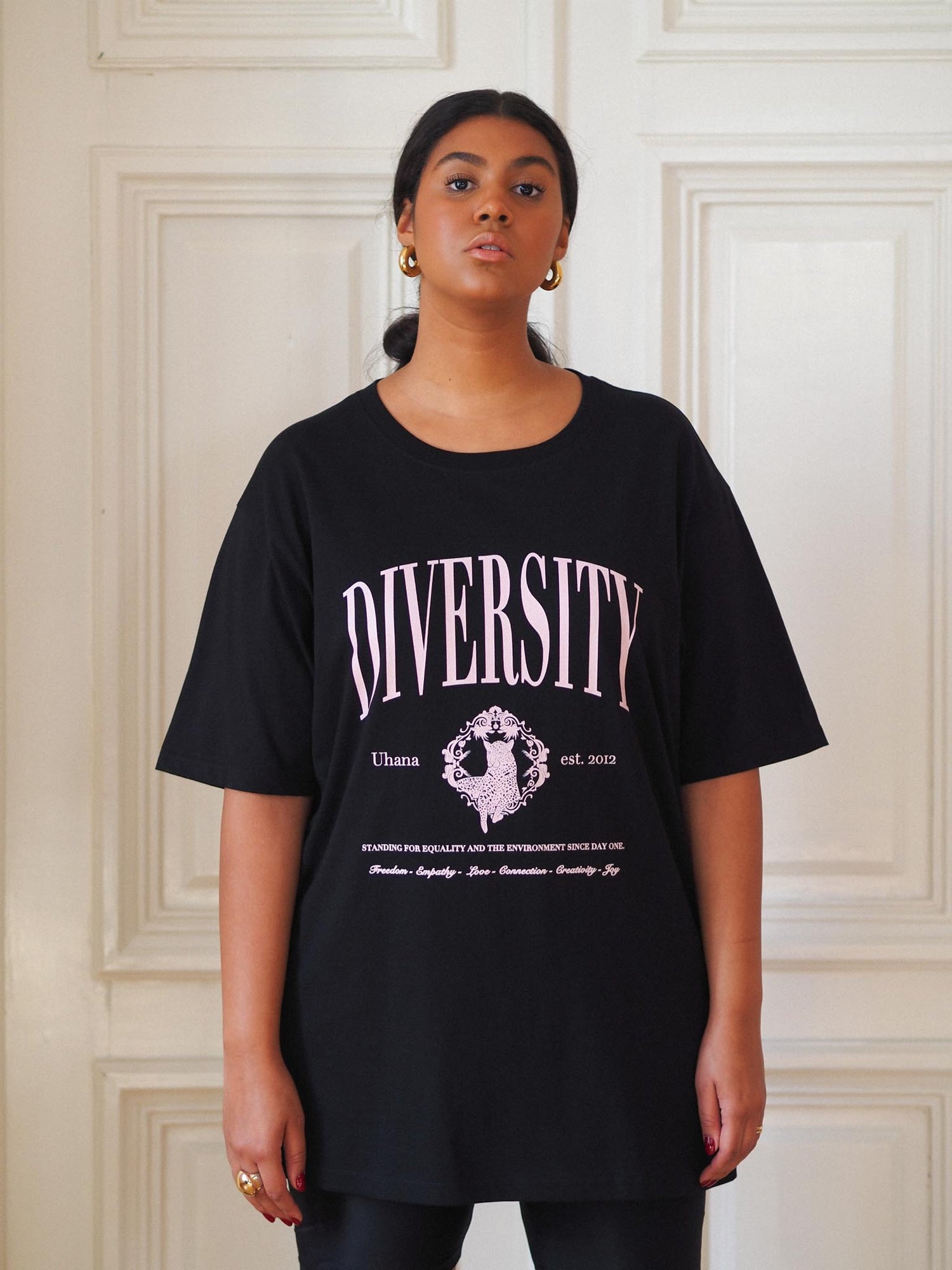 Diversity Oversize T-shirt, Black