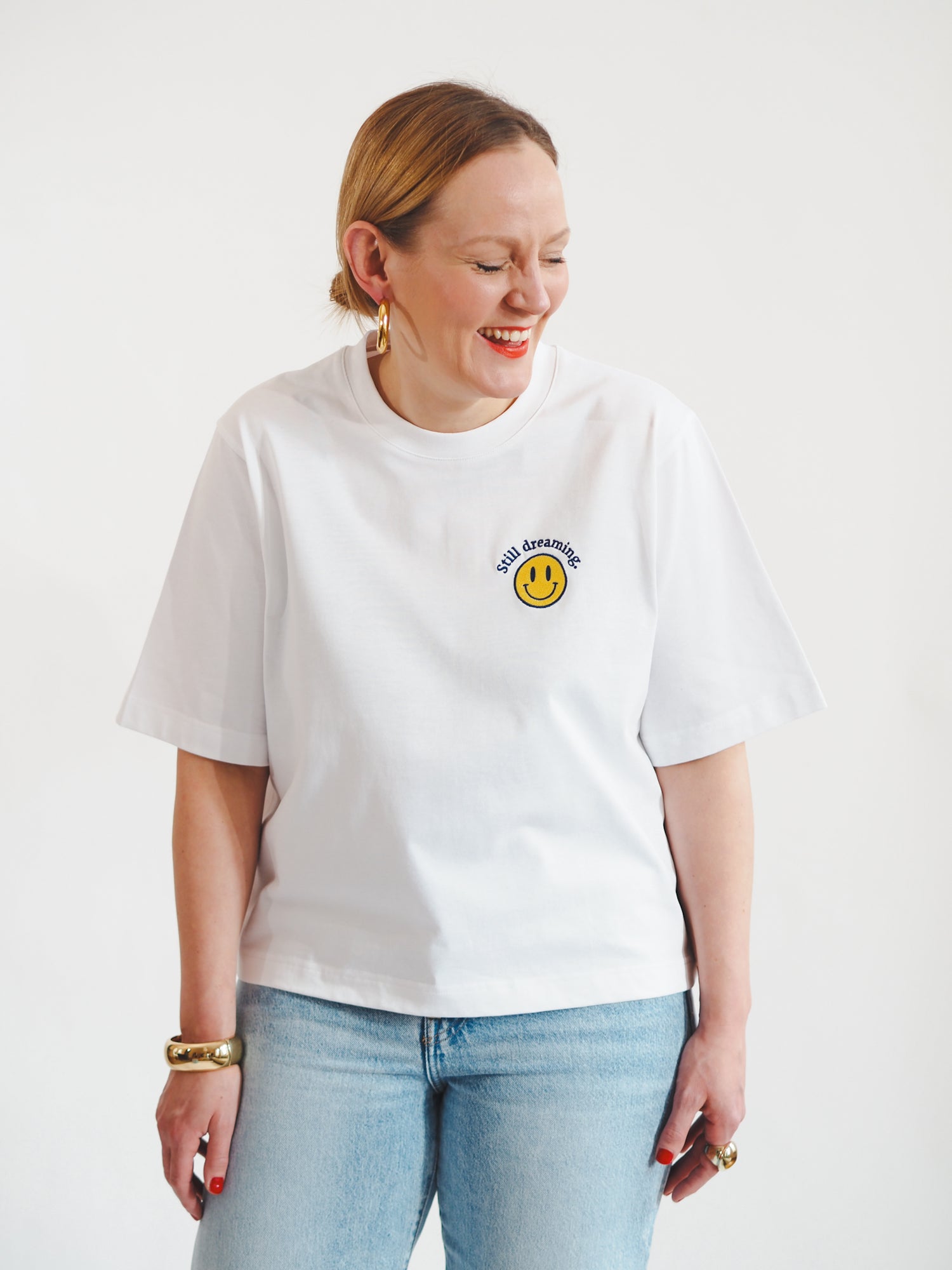 Still Dreaming Boxy Tee, White