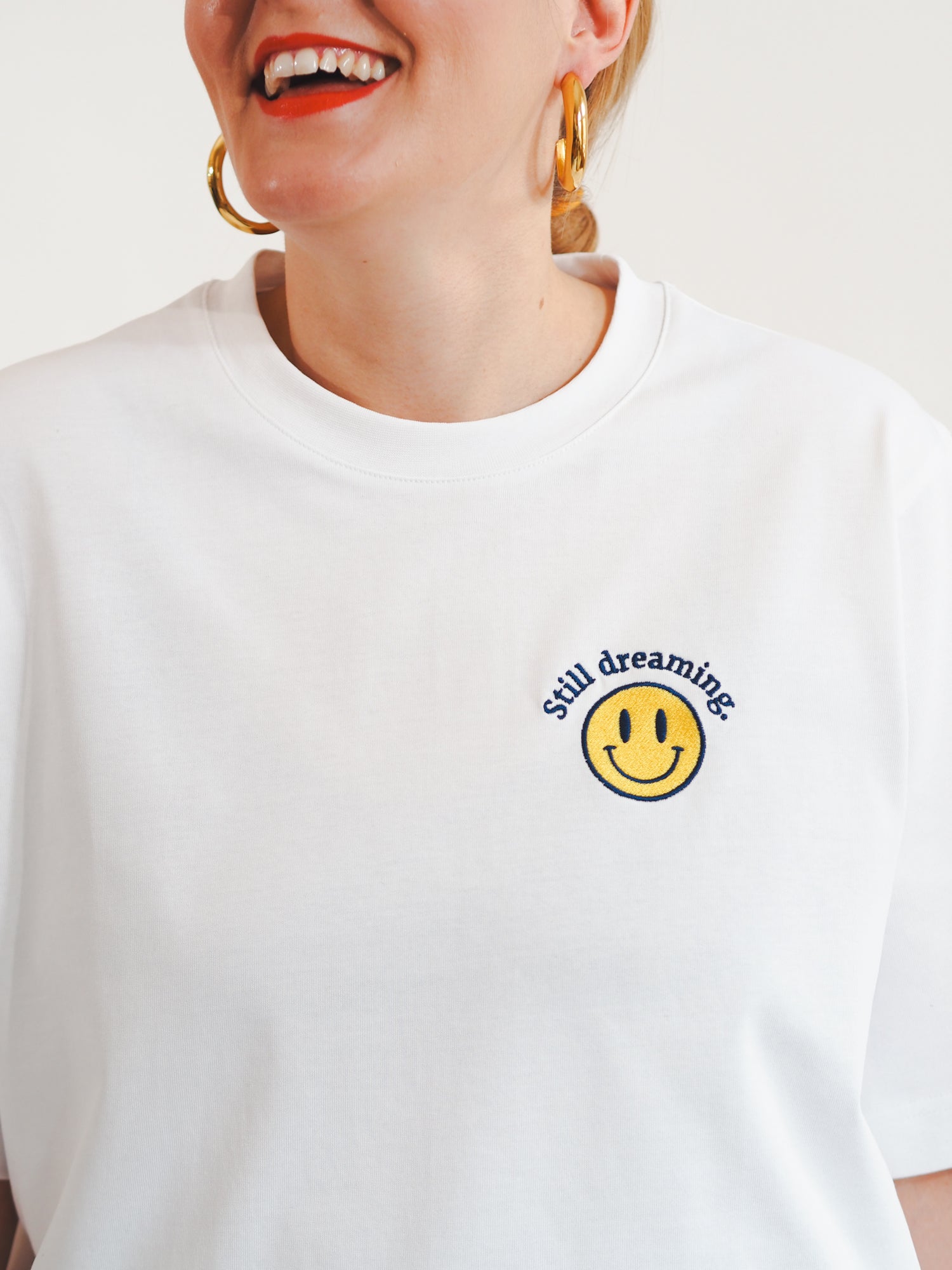 Still Dreaming Boxy Tee, White