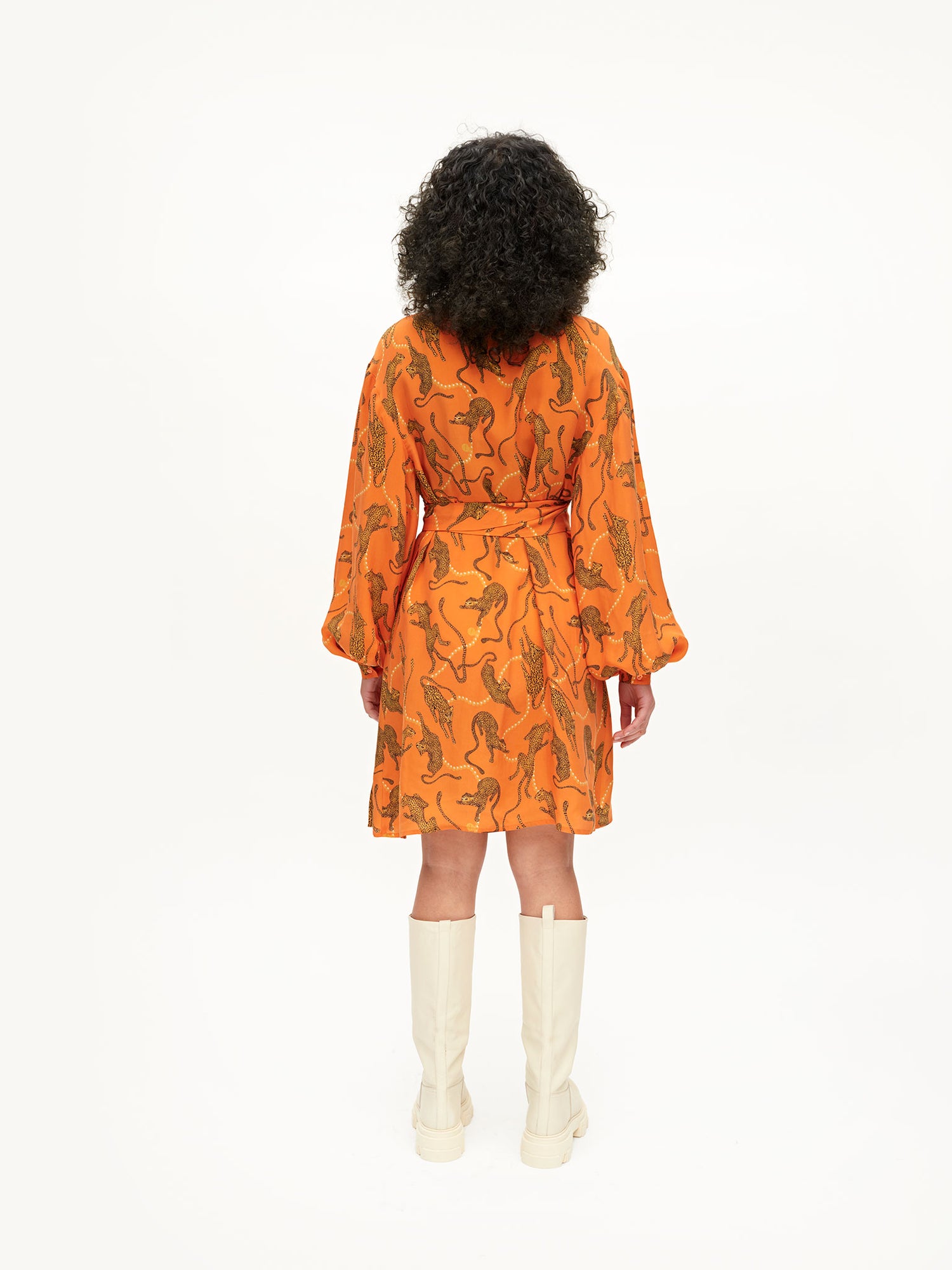 Adore Dress, Pearl Leopard Orange