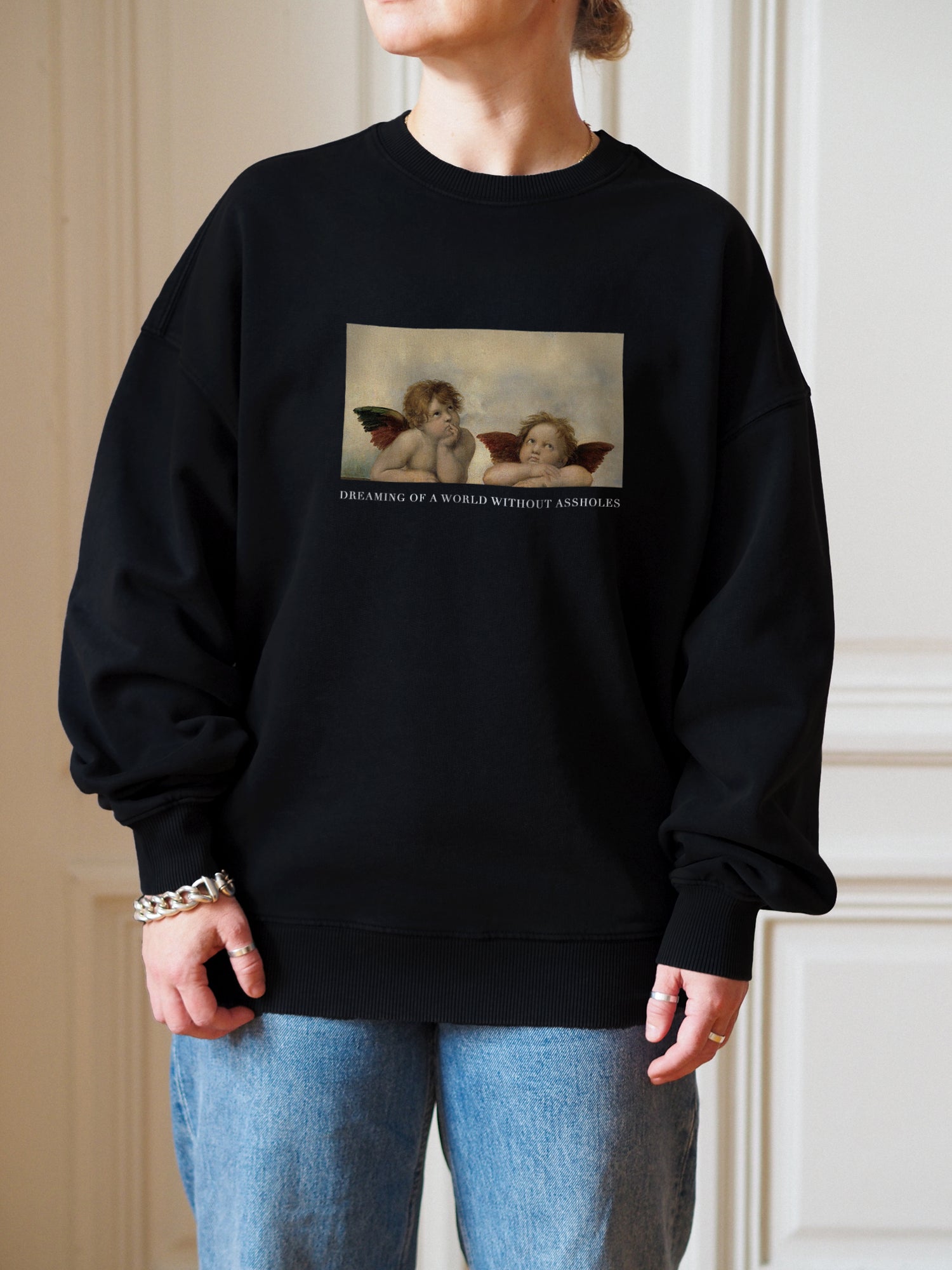 Better World Oversize Sweatshirt,  Black