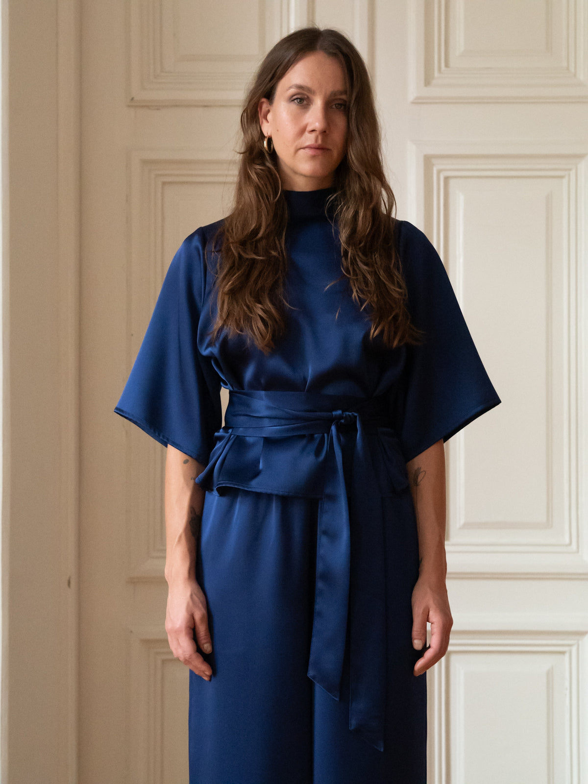 Freedom Blouse, Deep Rich Blue