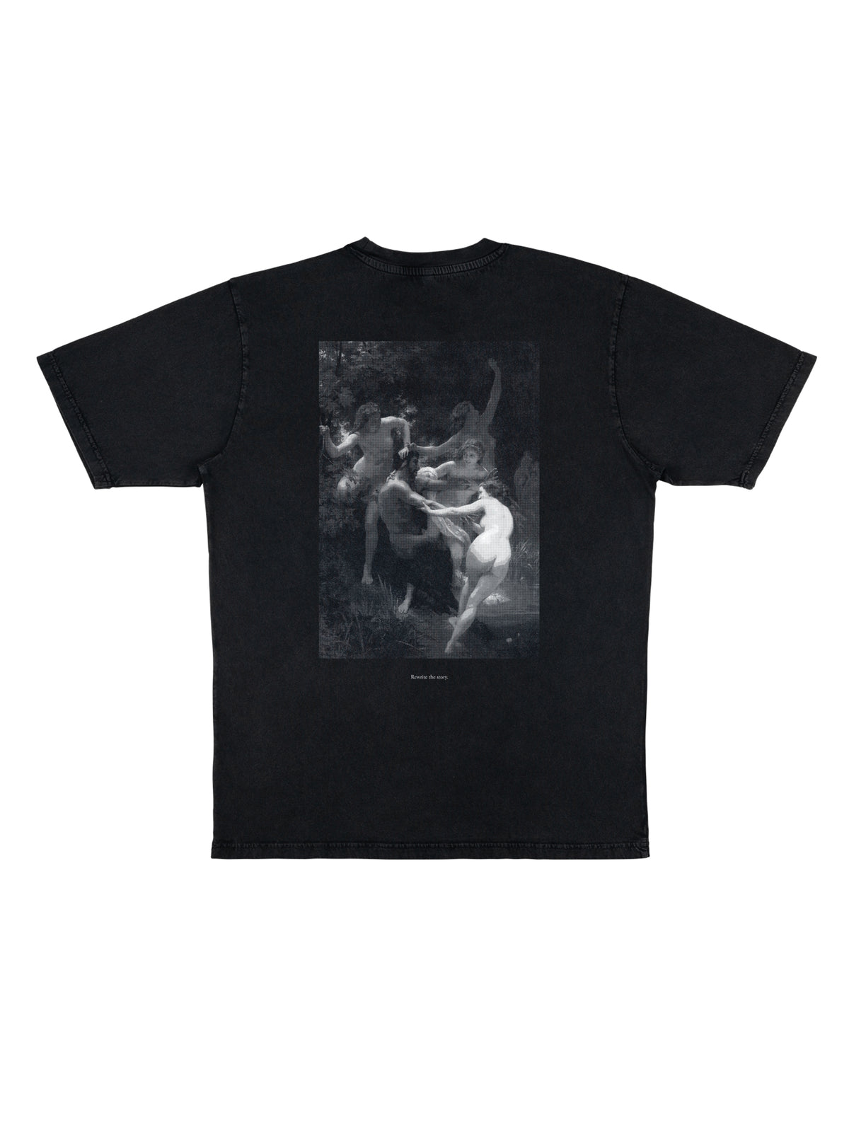 Girl Power Oversize T-shirt, Stonewashed Black