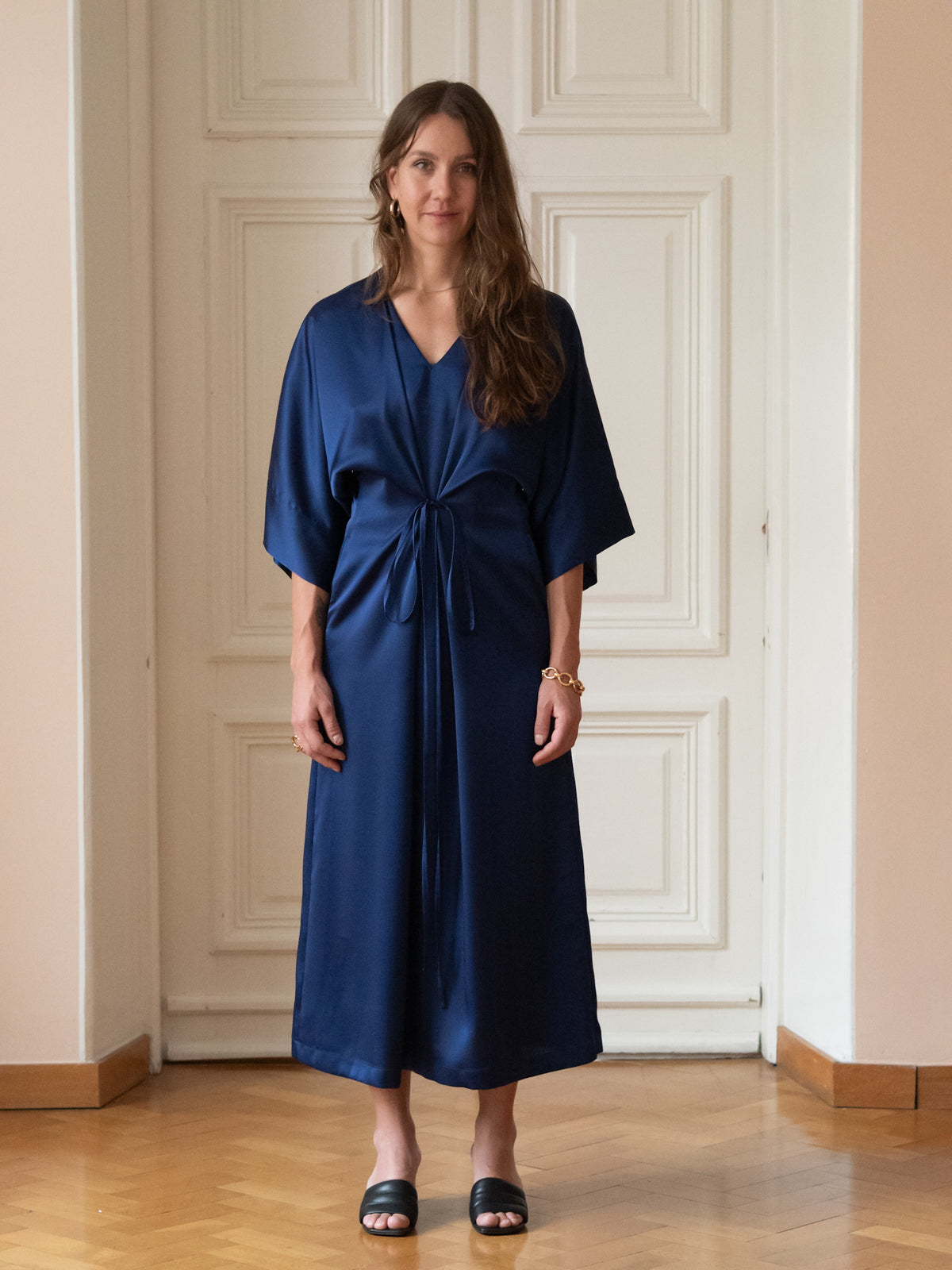 Grace Dress, Deep Rich Blue
