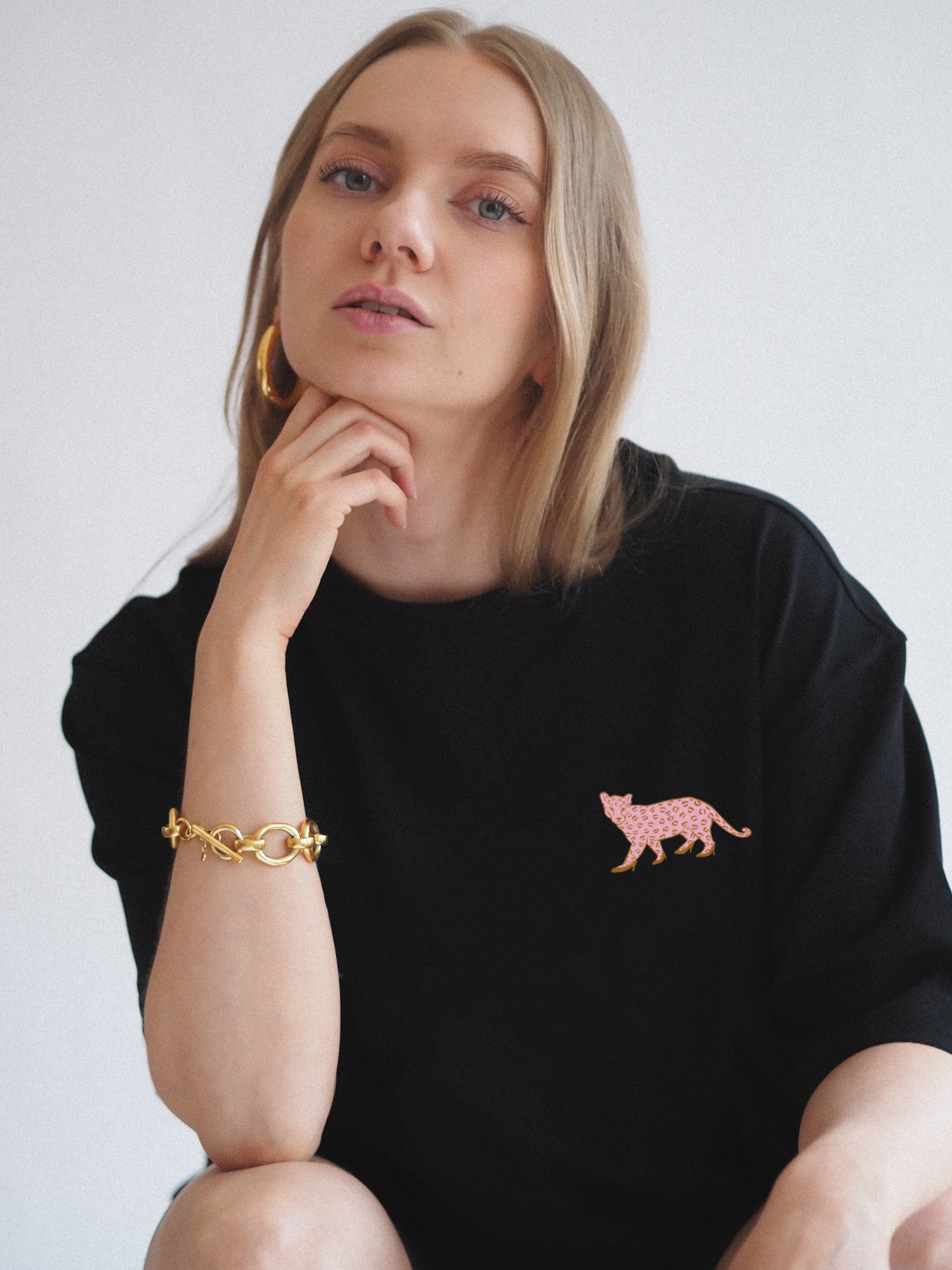 Lips Don't Lie Signature Tee, Black