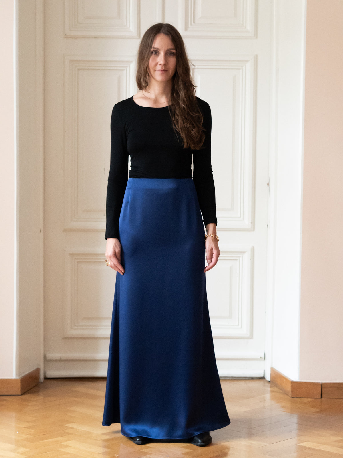 Long Skirt, Deep Rich Blue